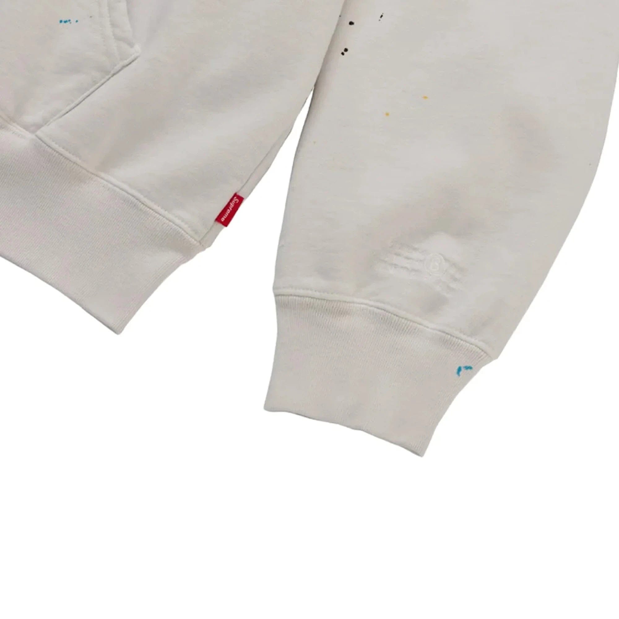 Supreme MM6 Maison Margiela Box Logo Zip Up Hooded Sweatshirt White (2026)