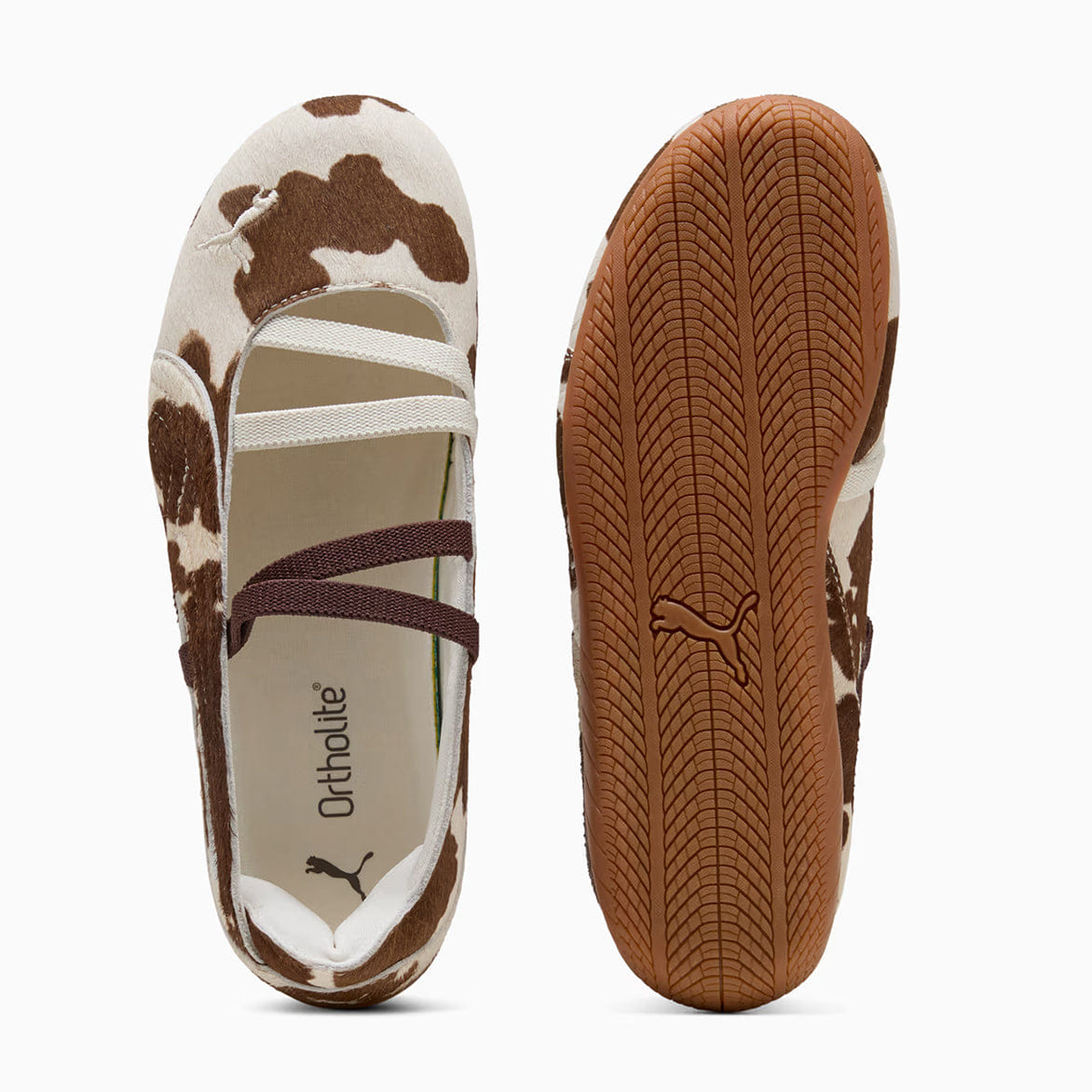 PUMA WMNS SPEEDCAT BALLET COW PRINT - CHOCOLATE BROWN / WARM WHITE