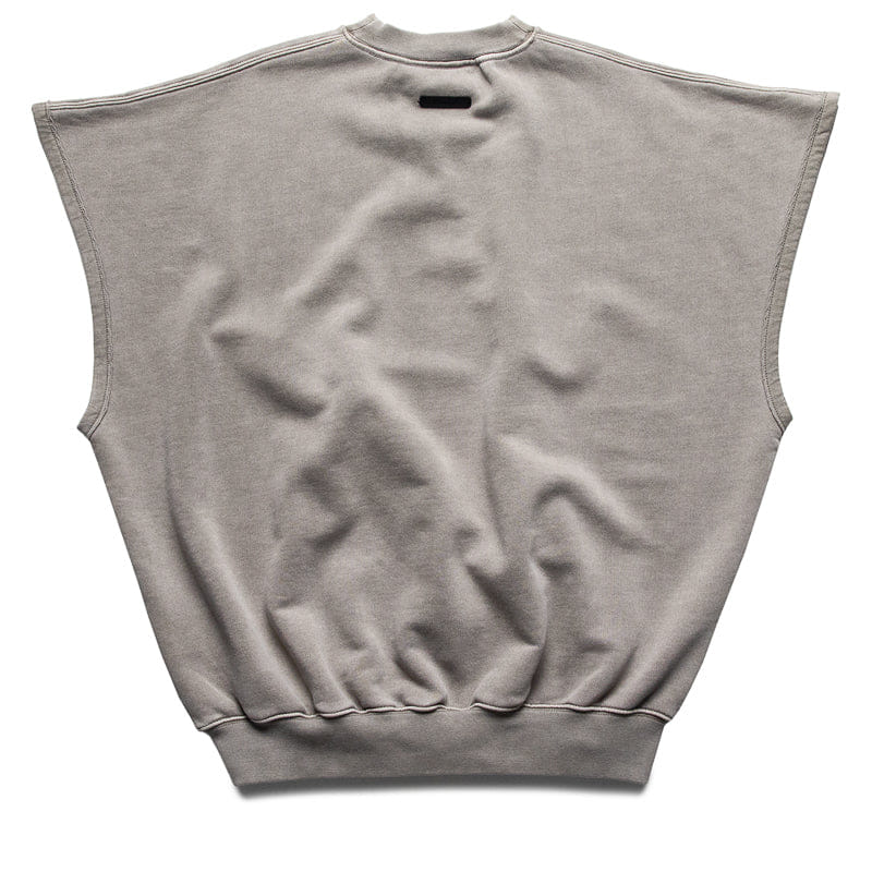 Fear Of God Essentials Relaxed Fleece Cutoff Sweatshirt - Washed Seal