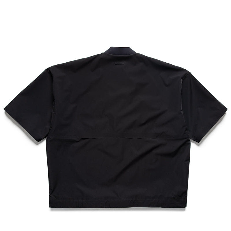 Fear Of God Essentials Half Zip Baseball Shirt - Vintage Black