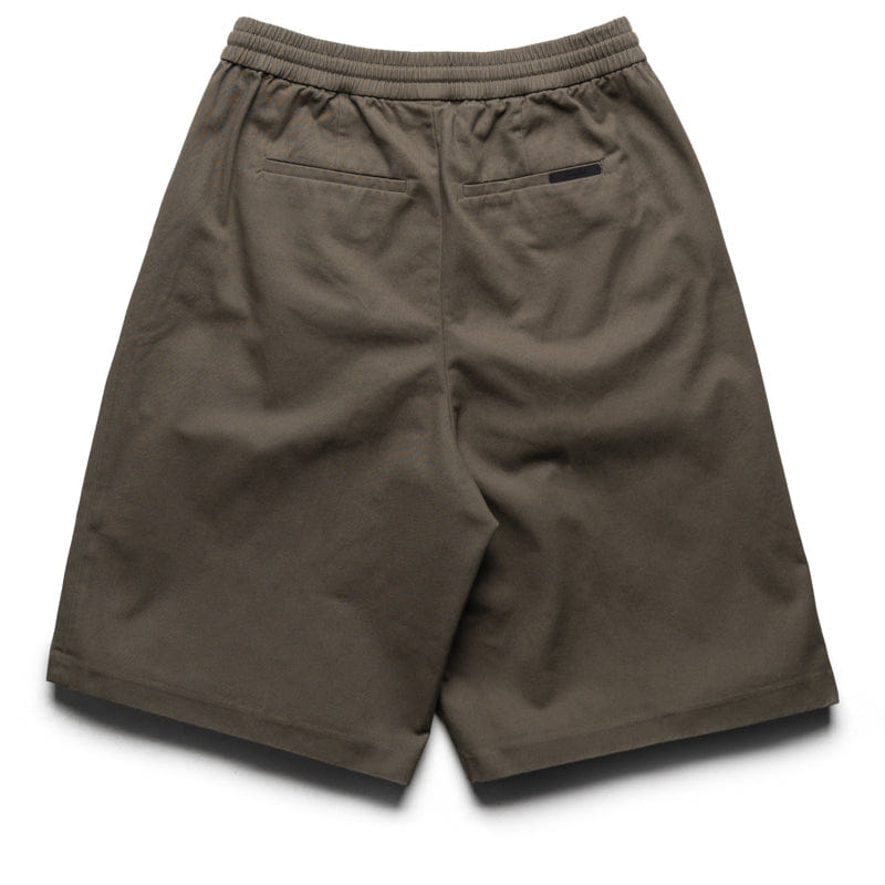Fear Of God Essentials Cotton Twill Relaxed Drawstring Shorts - Moss