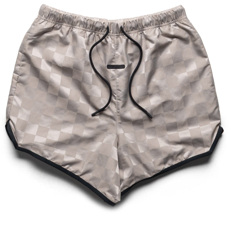 Fear Of God Essentials Nylon Checkered Gym Shorts - Seal