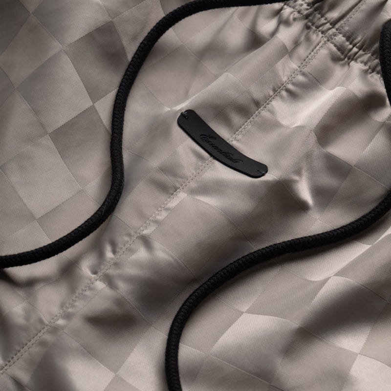 Fear Of God Essentials Nylon Checkered Gym Shorts - Seal