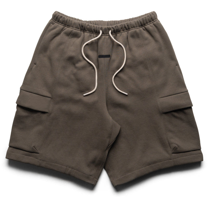 Fear Of God Essentials Fleece Cargo Basketball Shorts - Moss