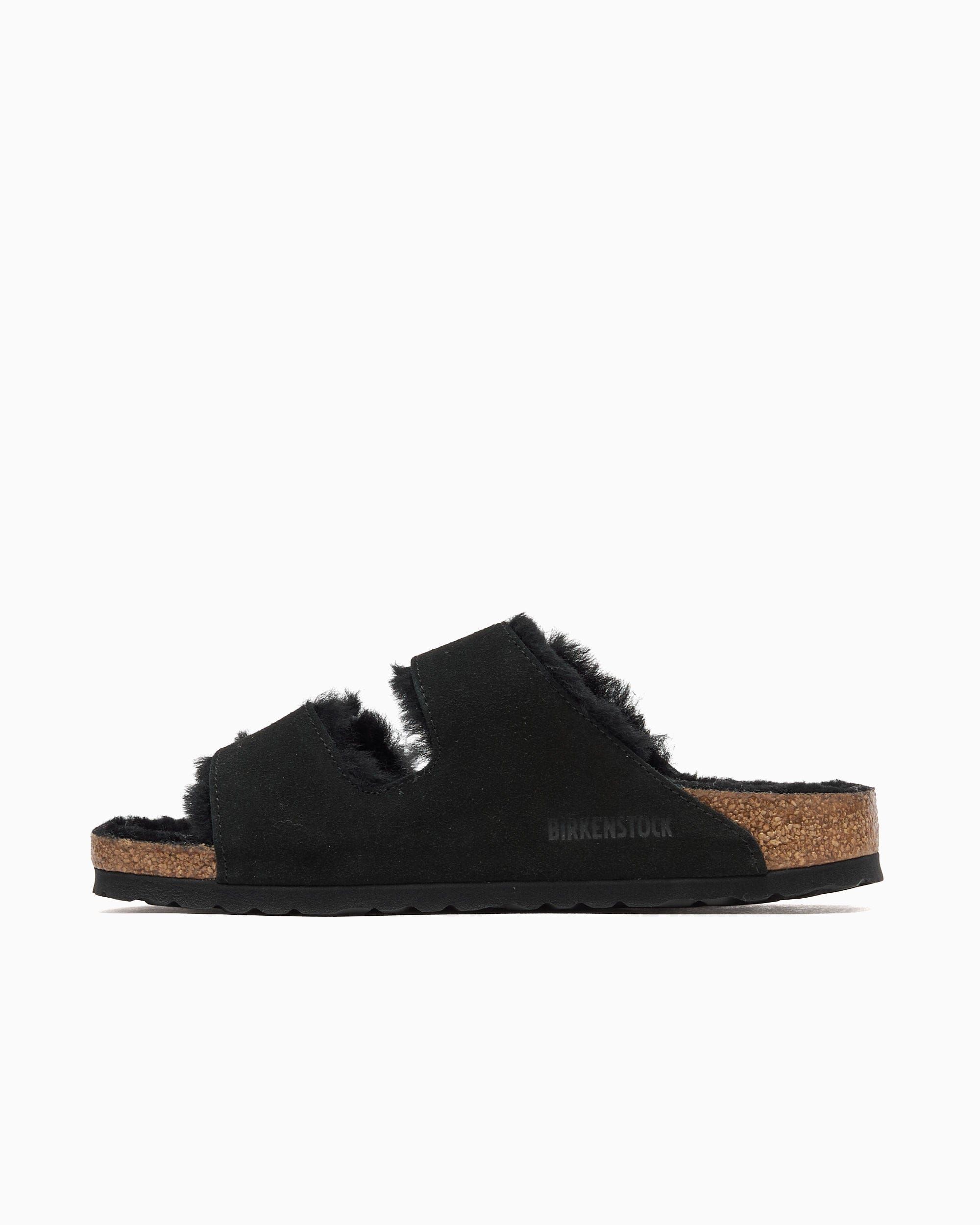 Birkenstock Arizona Shearling Suede Leather Narrow