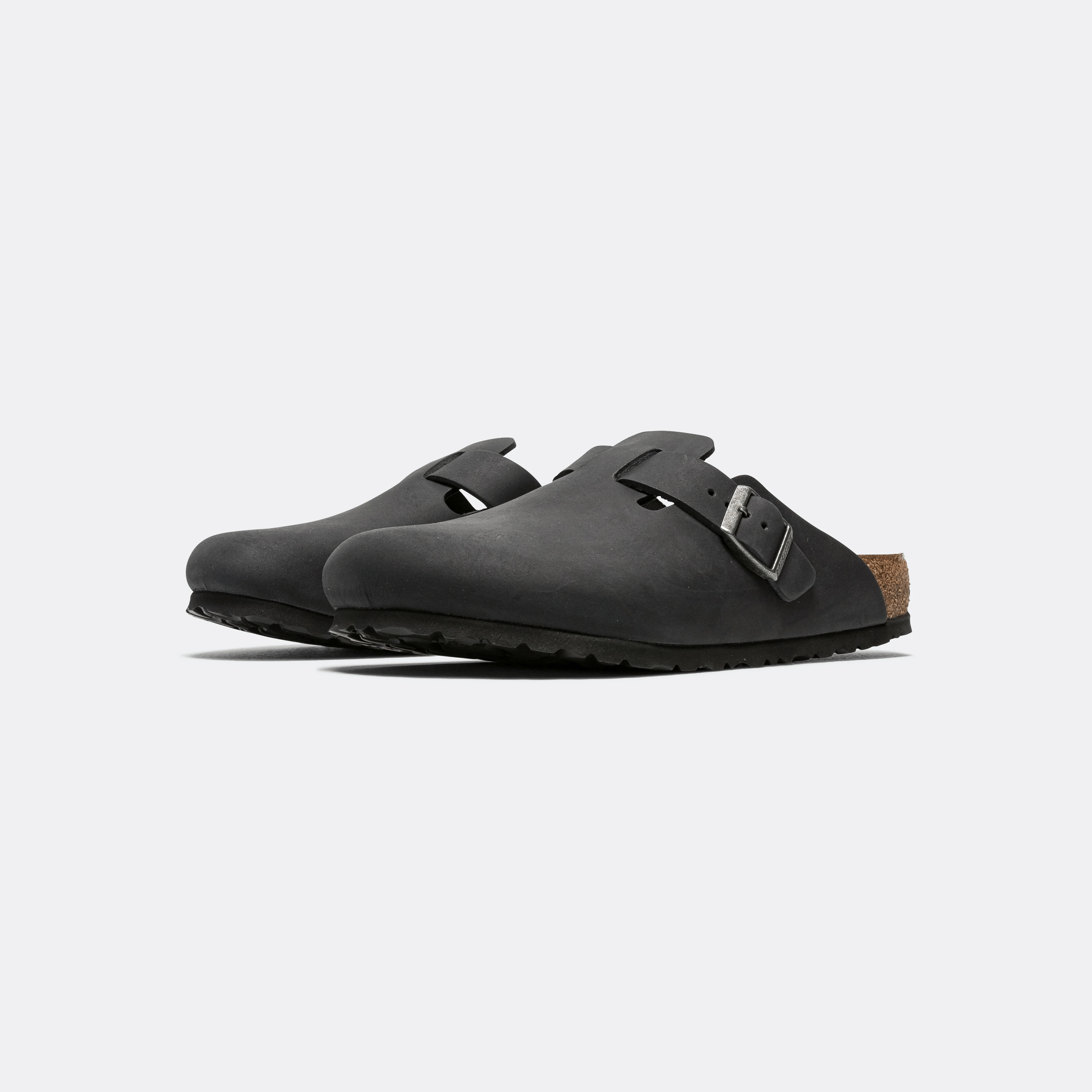 Birkenstock Boston - Black Oiled Leather