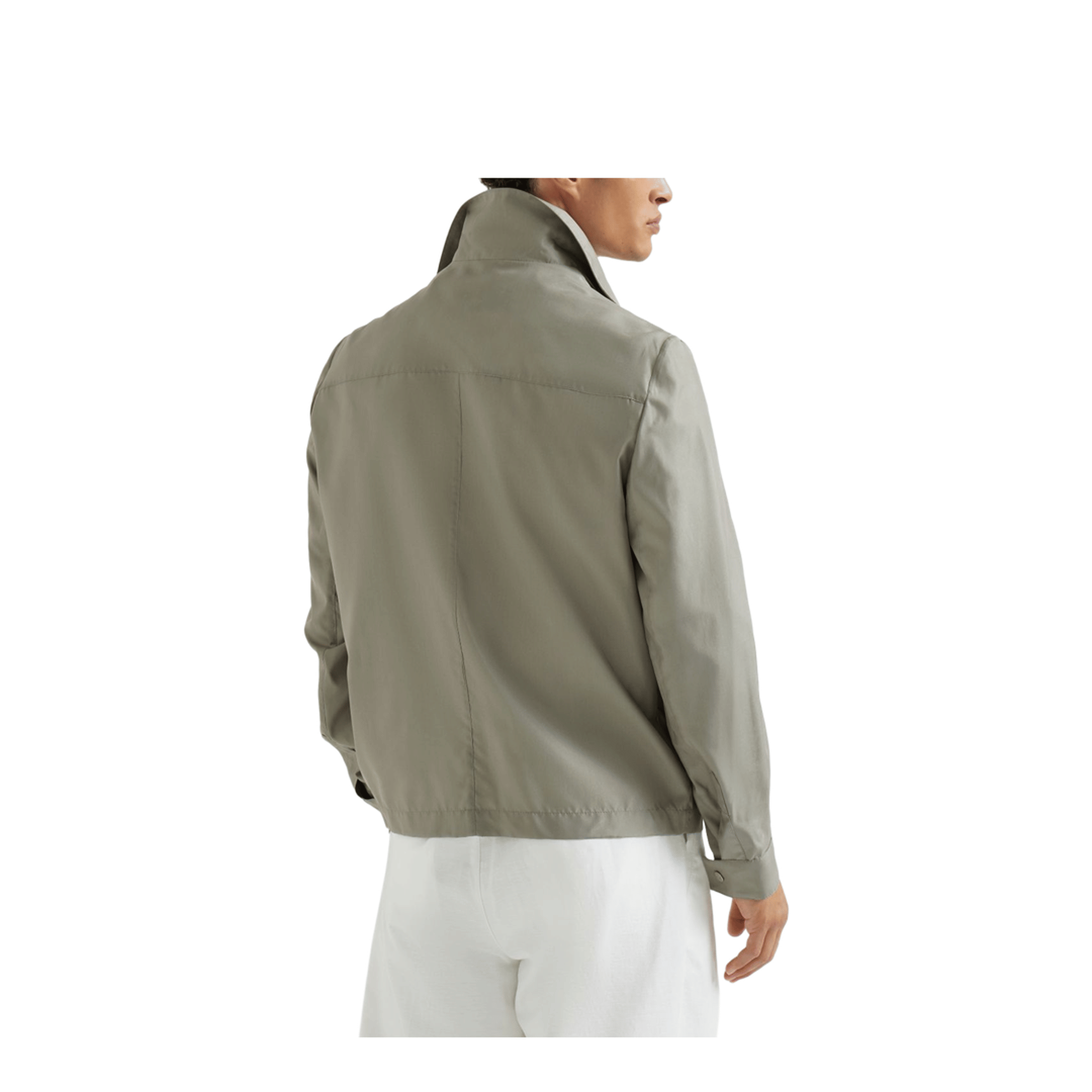 Brunello Cucinelli Men's Silk Blend Jackets - Grey