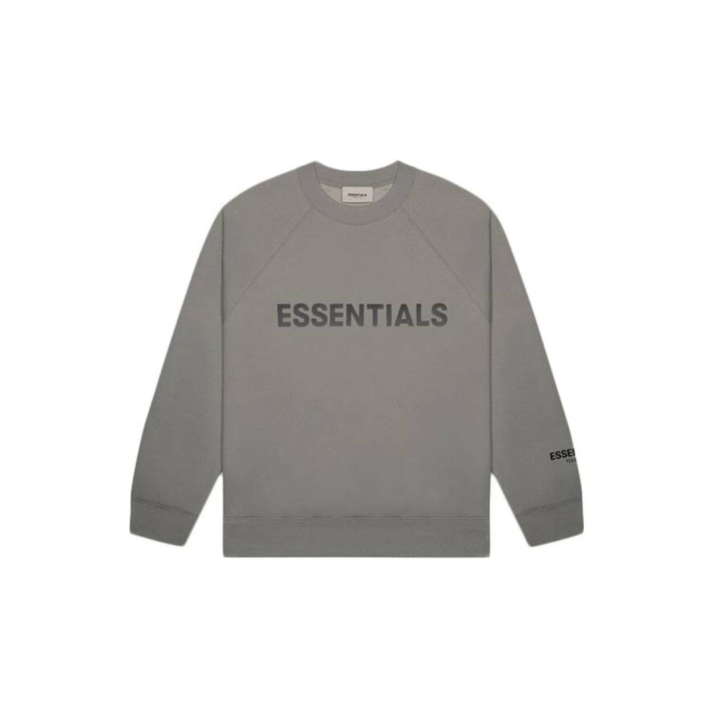 Fear of God ESSENTIALS 3D Silicon Applique Crewneck - Charcoal