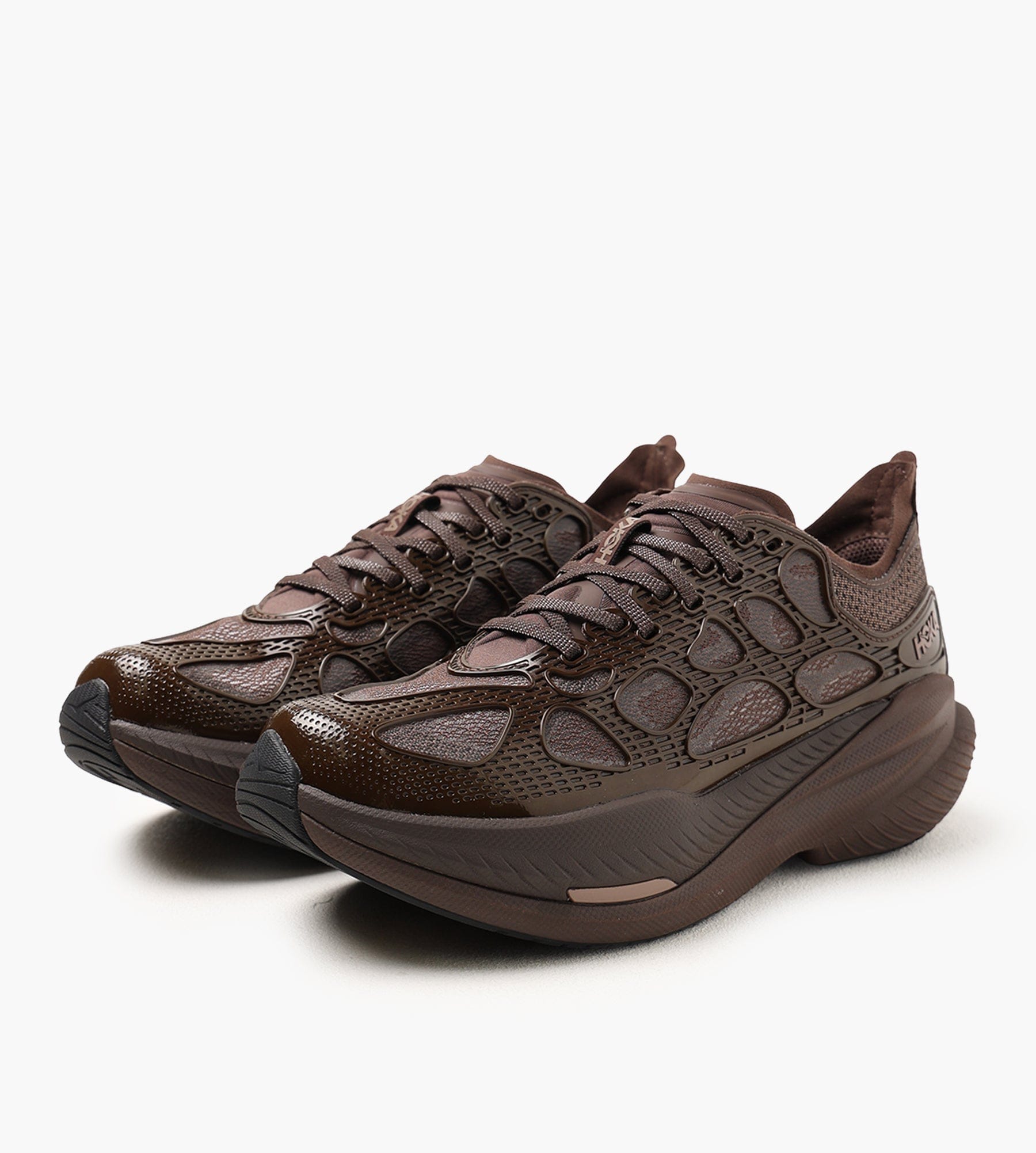 Hoka U Mach x Caged Walnut Soaring Blue