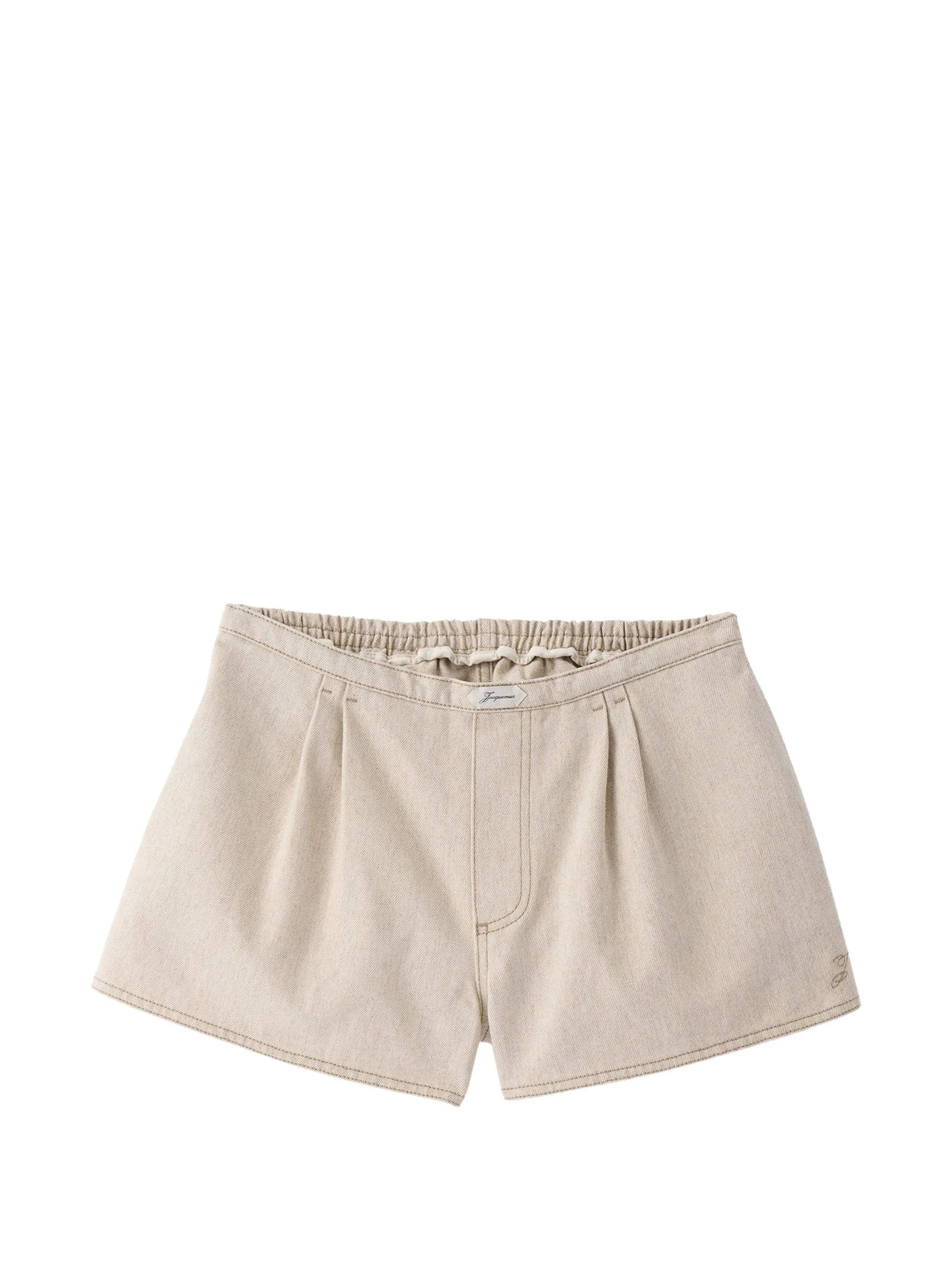 Jacquemus Le Short De - Nimes Amelo pleated shorts