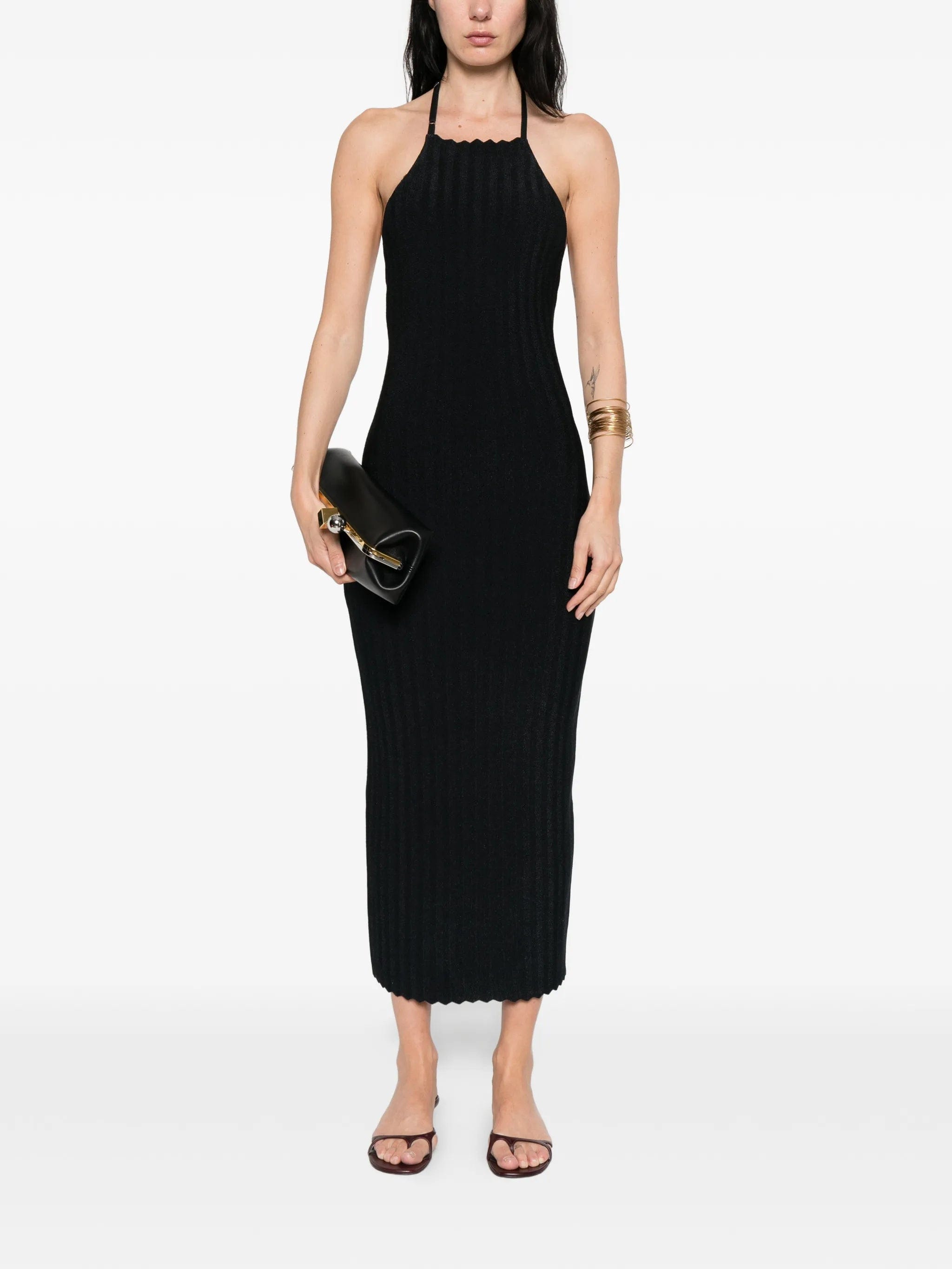 Jacquemus Tablier knitted midi dress