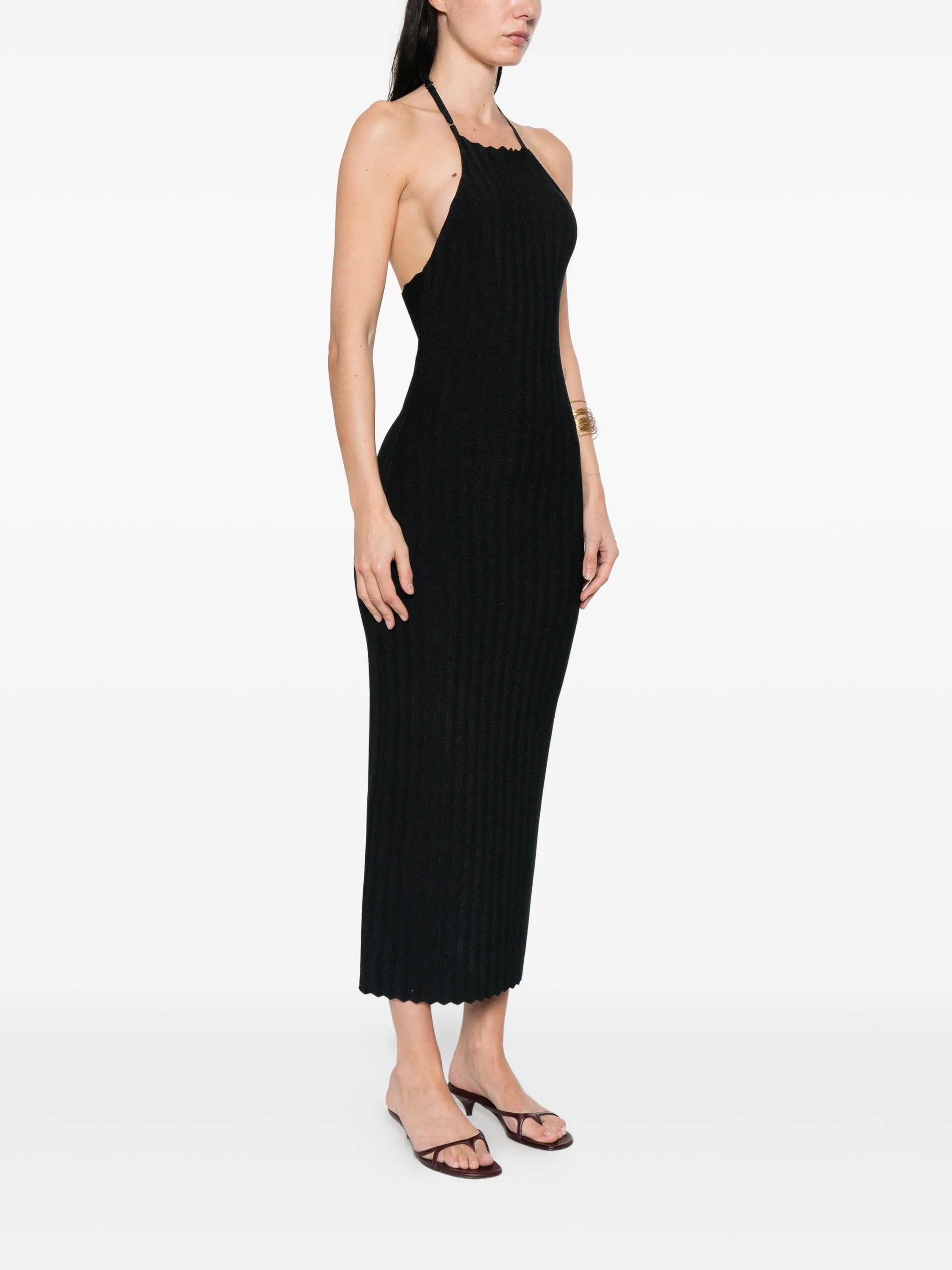 Jacquemus Tablier knitted midi dress