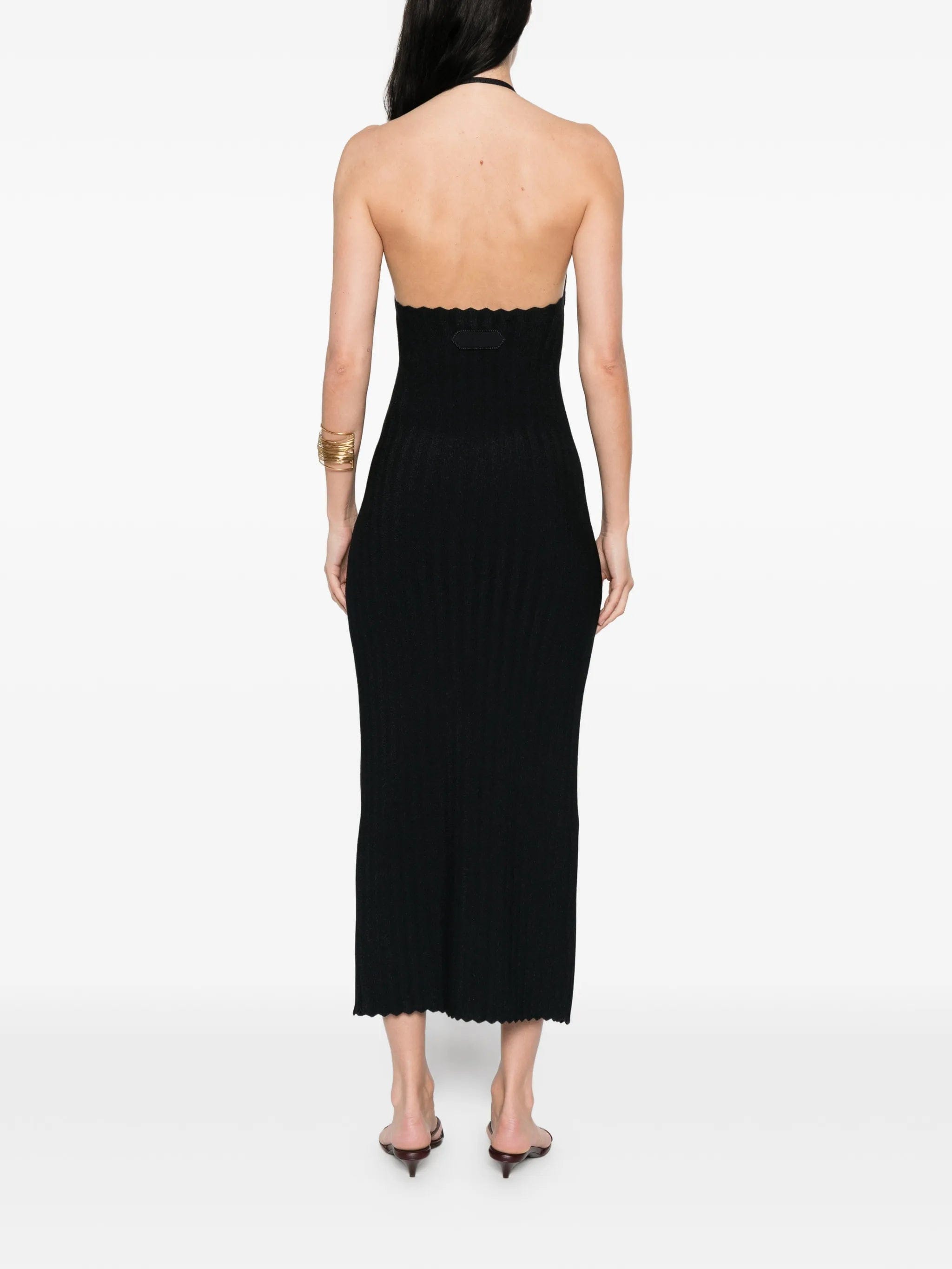 Jacquemus Tablier knitted midi dress