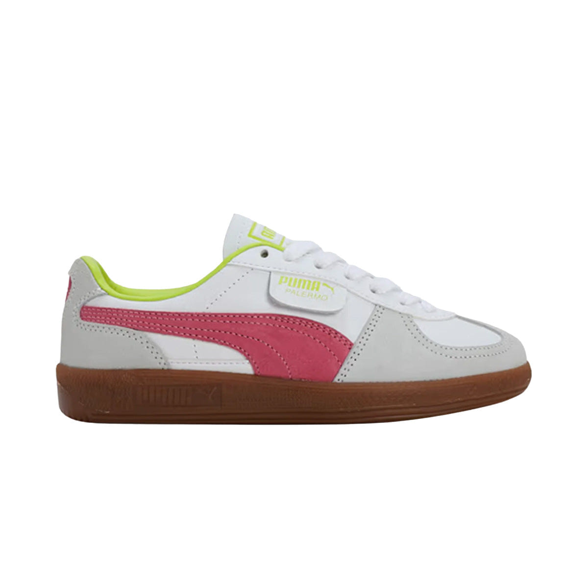 PUMA Palermo Lth Res White/Fluro Pink Pe