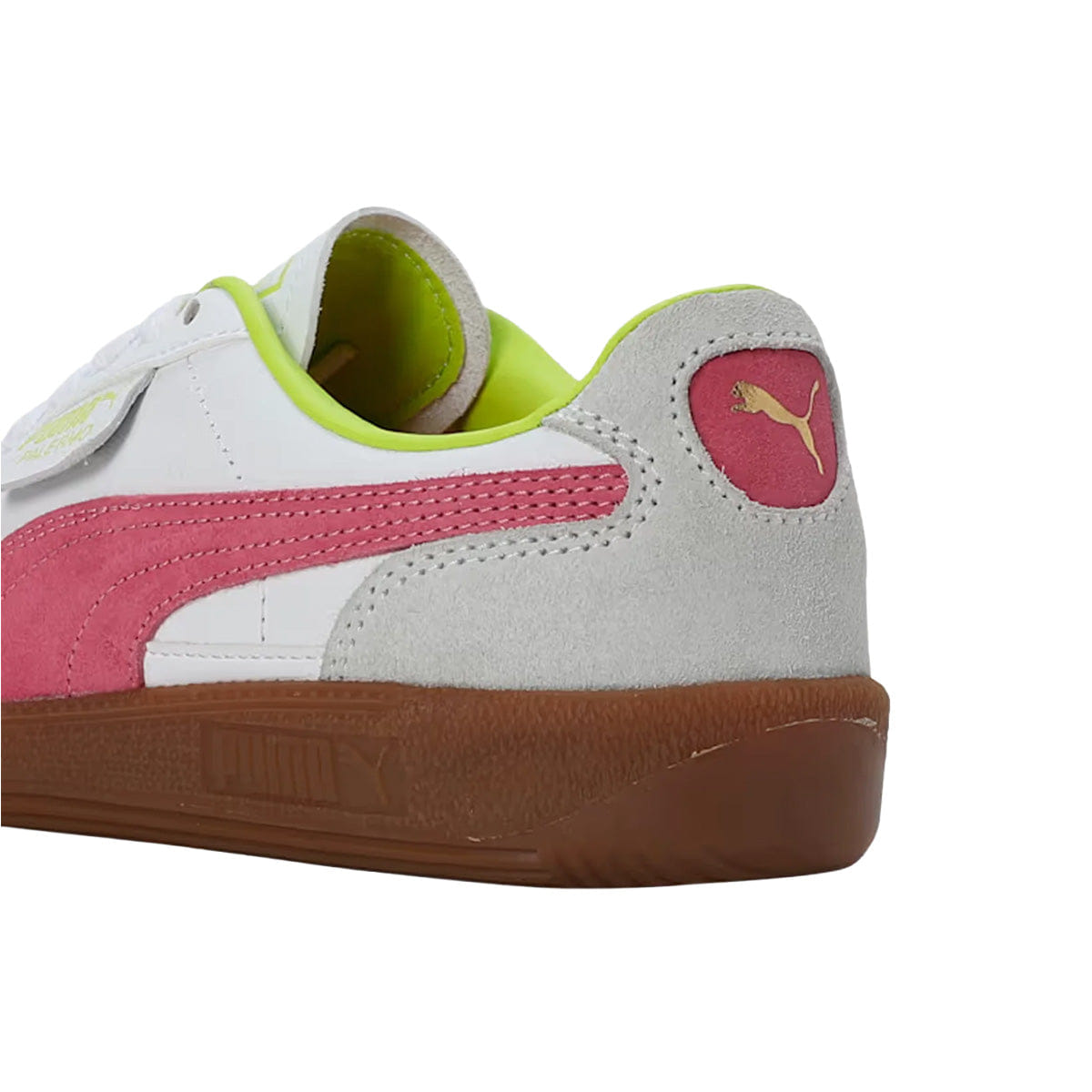 PUMA Palermo Lth Res White/Fluro Pink Pe