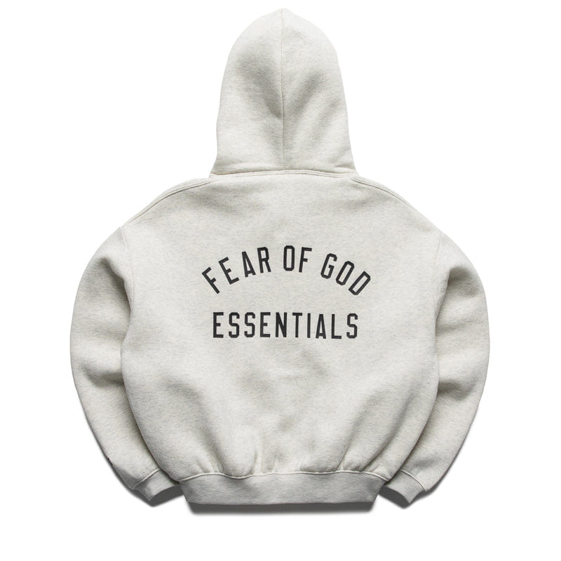 Fear of God Essentials Kids Fear Of God Essentials Classic Full Zip Hoodie - Oatmeal Heather/Light Heather