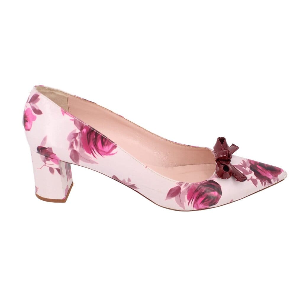 KATE SPADE MADELAINE FLORAL HEELS PINK 10 US