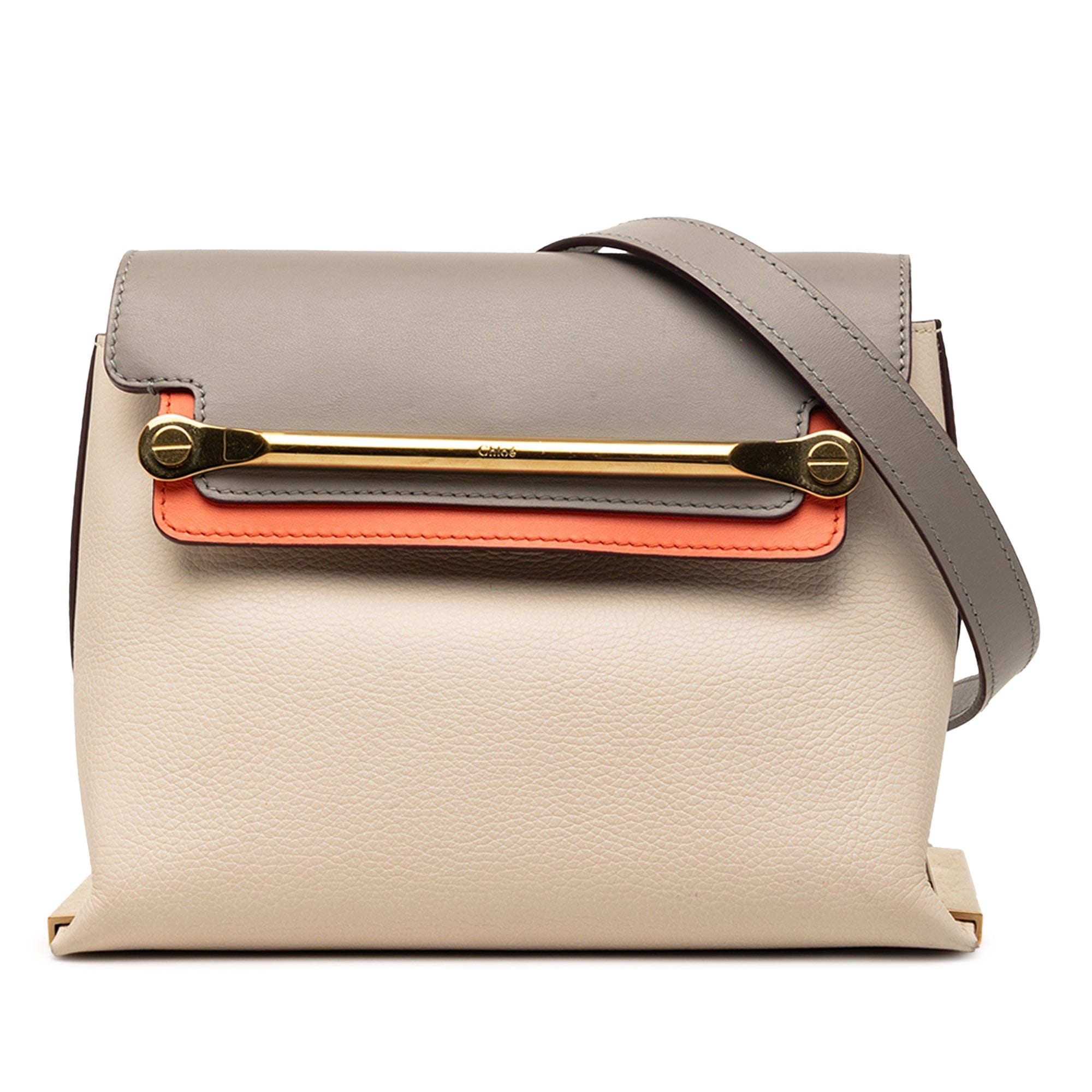 Chloé Small Tricolor Leather Clare Crossbody