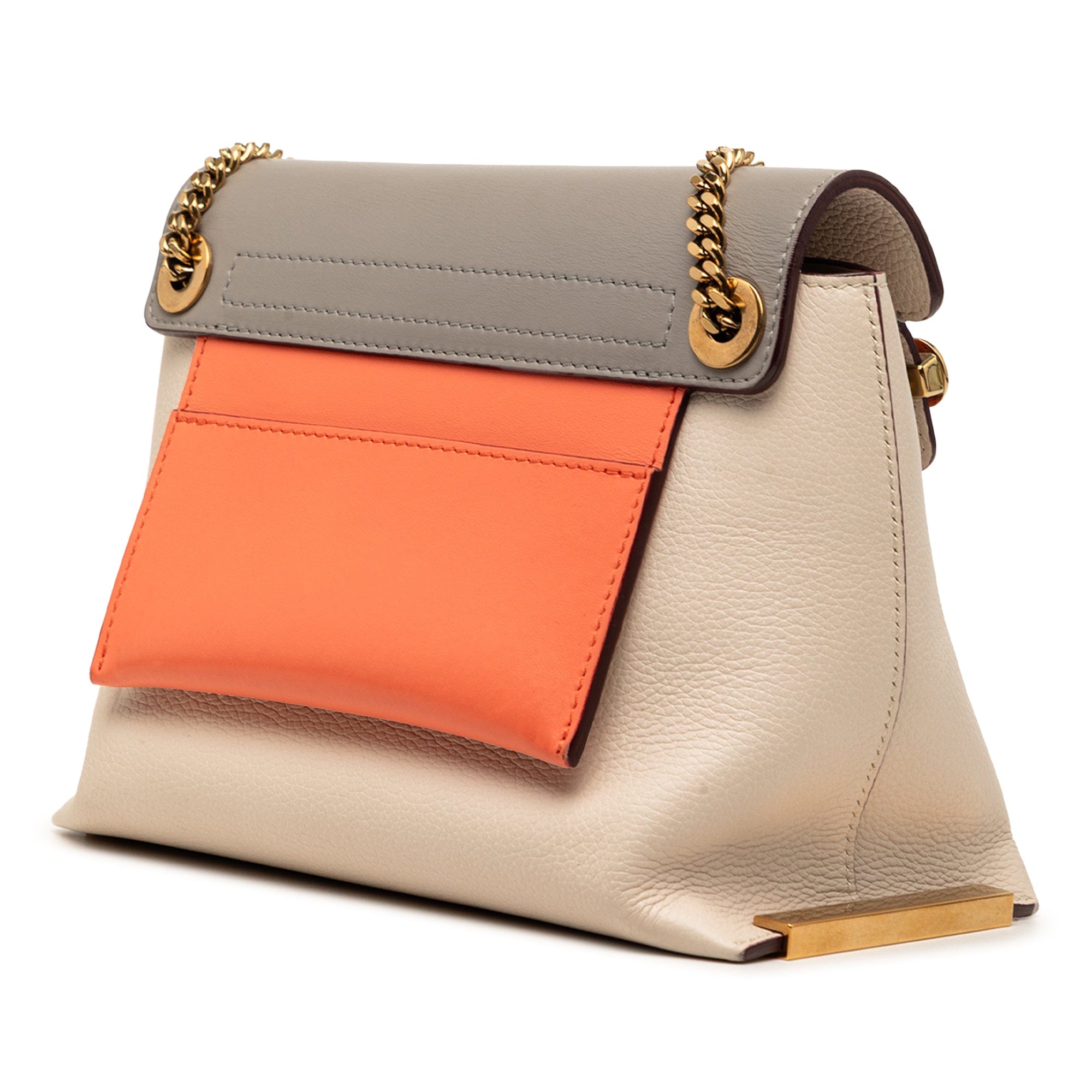 Chloé Small Tricolor Leather Clare Crossbody