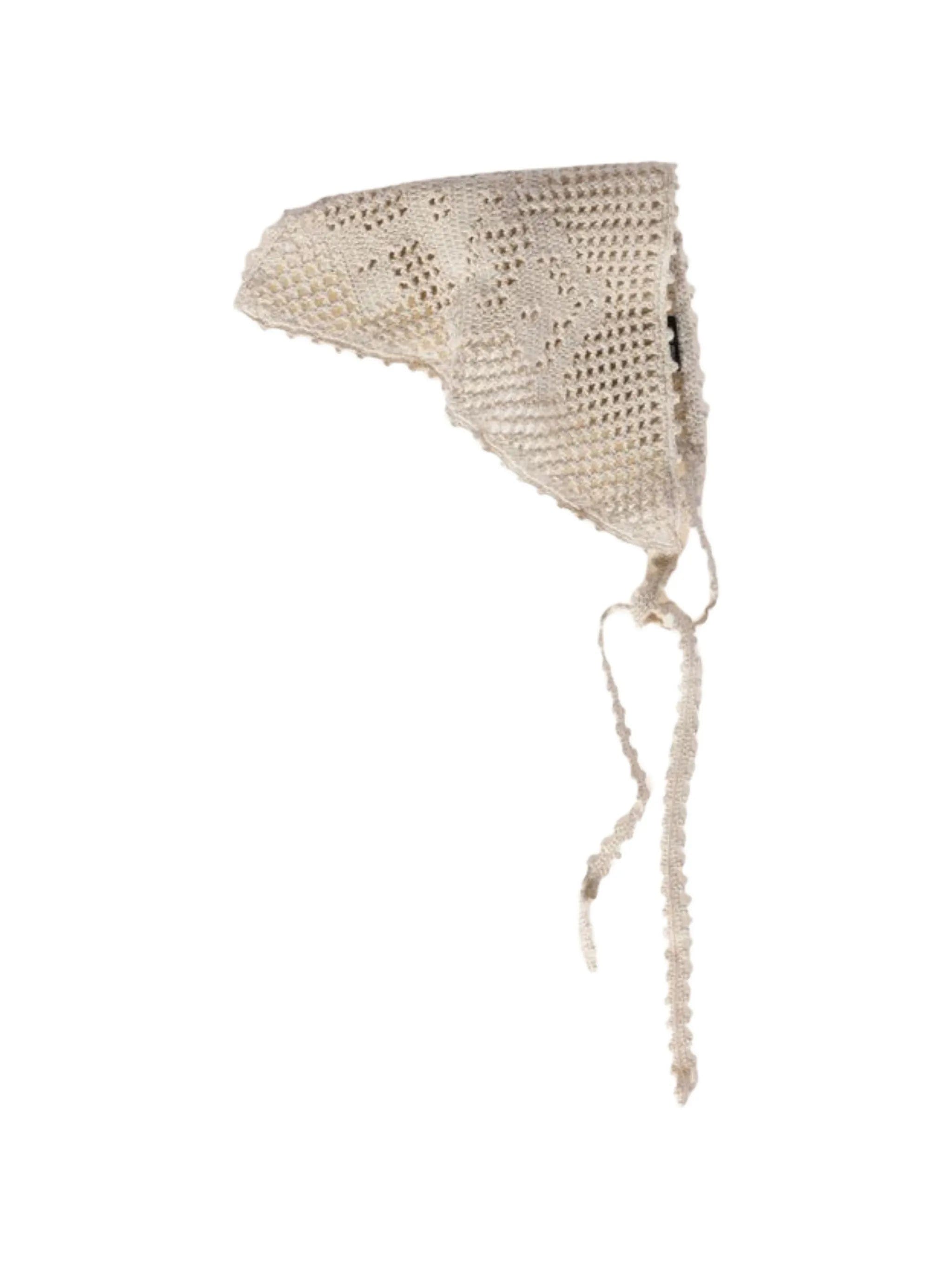 Miu Miu crochet triangle headband