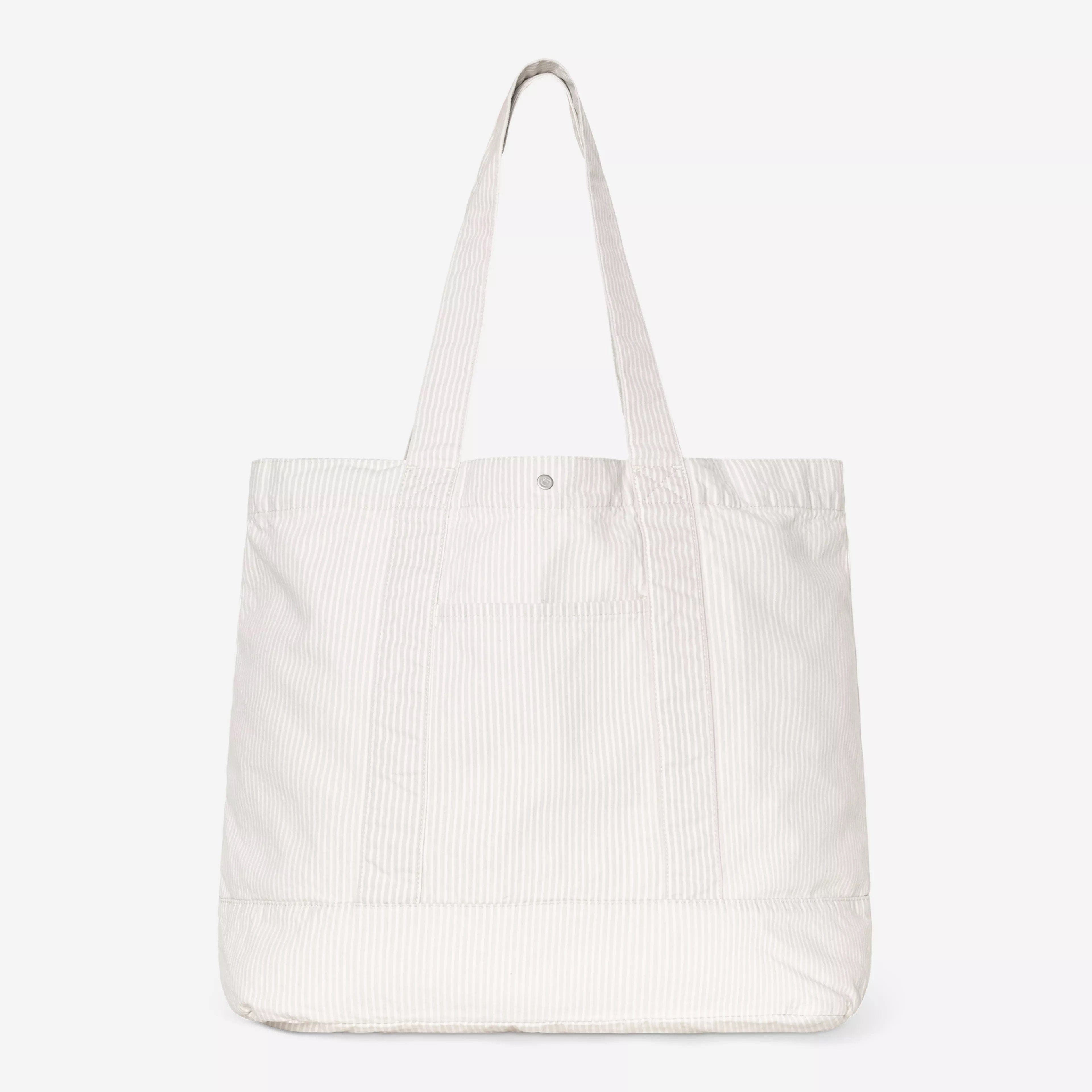 Carhartt WIP Mercer Tote Bag, Mercer Stripe - Graphite / Bleached