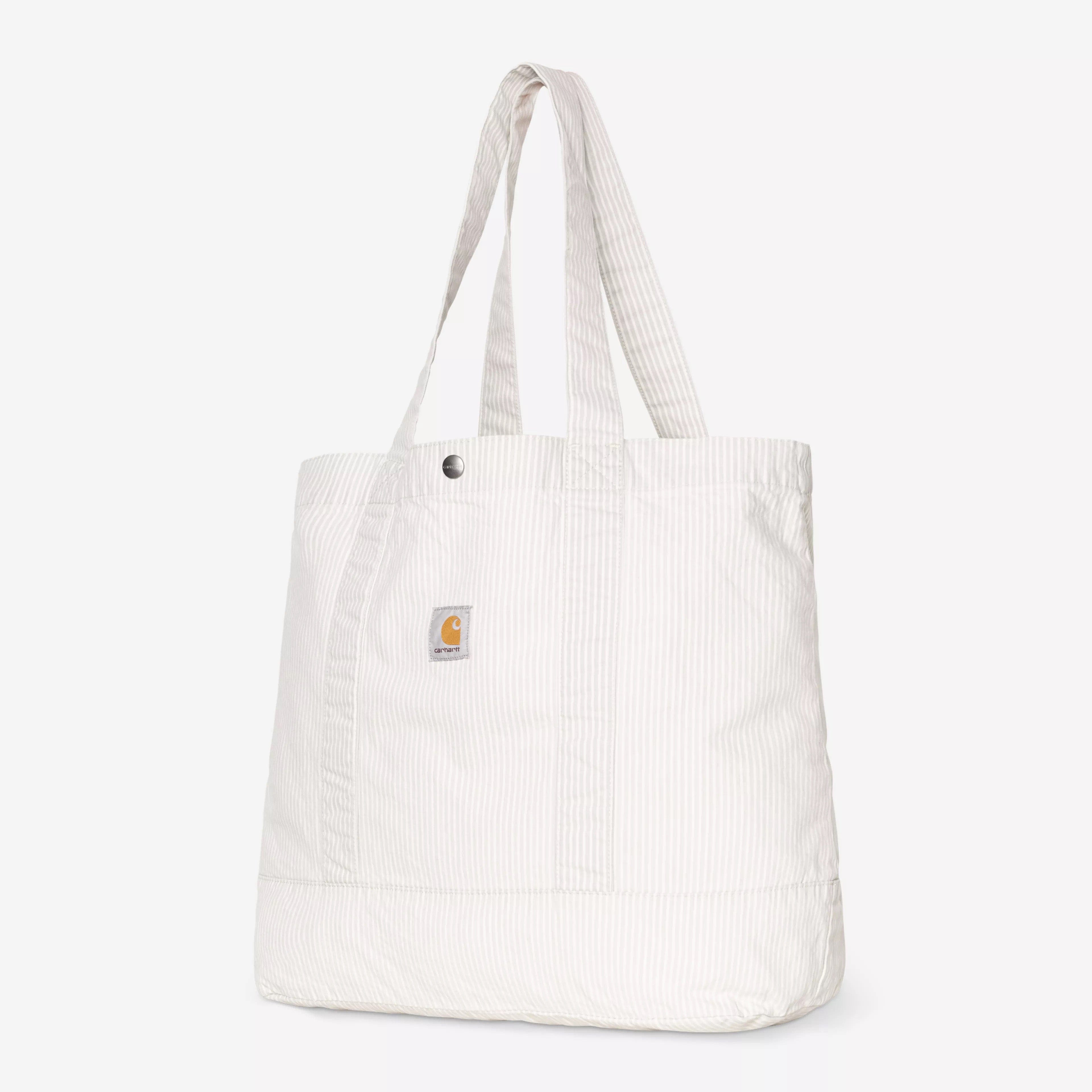 Carhartt WIP Mercer Tote Bag, Mercer Stripe - Graphite / Bleached