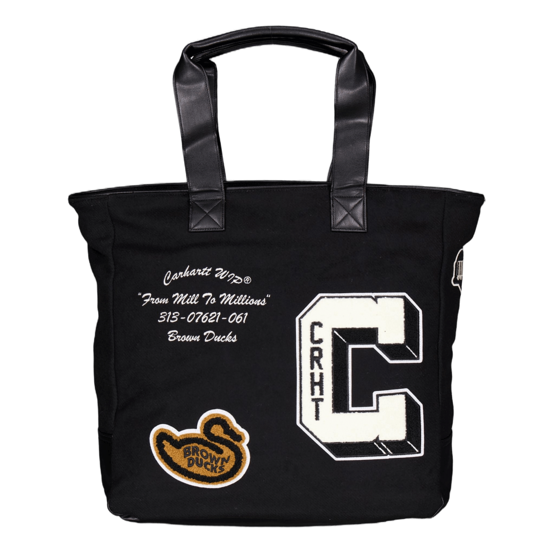 Carhartt WIP Brown Ducks Tote Black / Black
