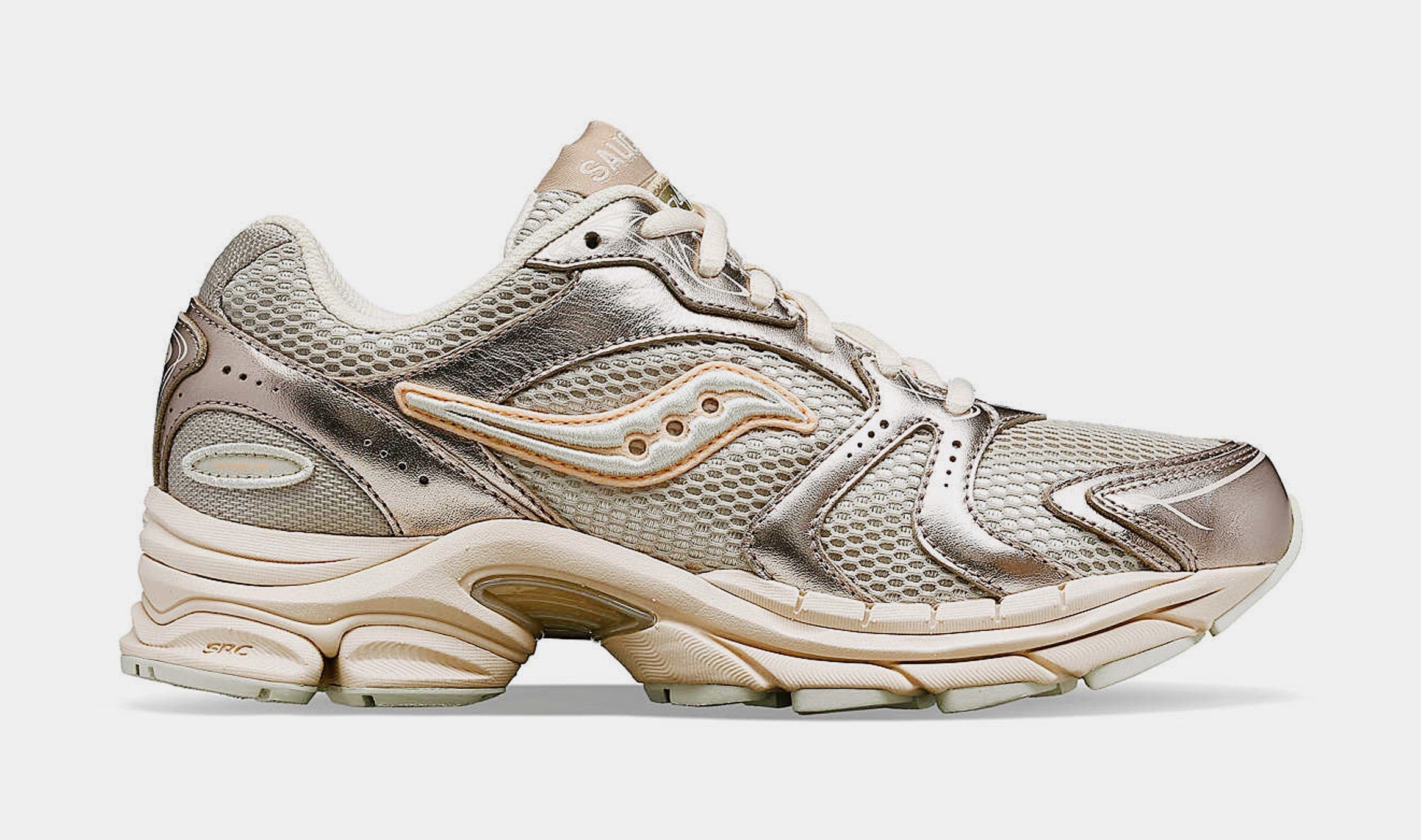 Saucony Progrid Triumph 4 Premium Womens Running Shoes (Champagne)