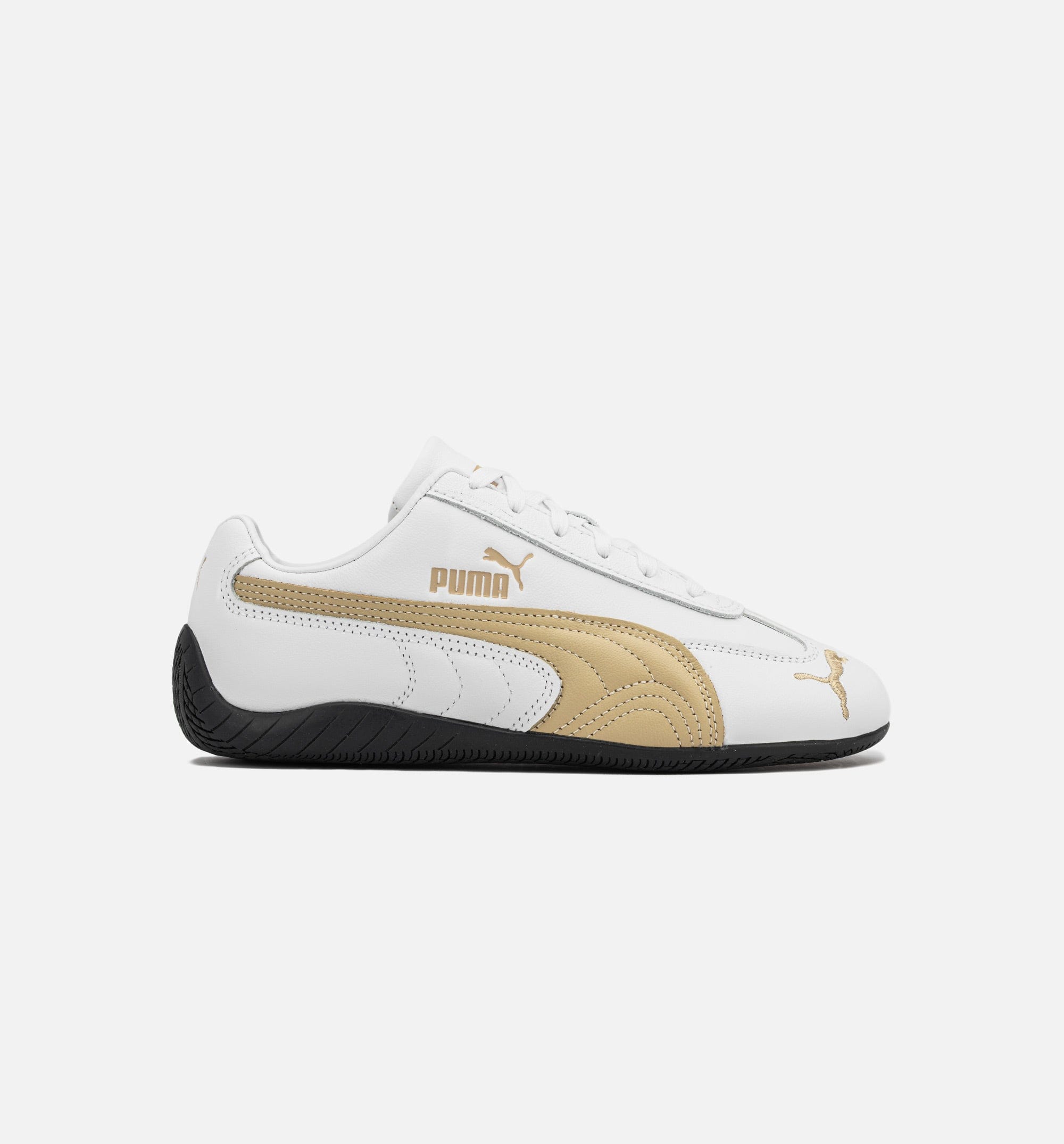 PUMA Speedcat Leather Womens Lifestyle Shoe - White/Almond