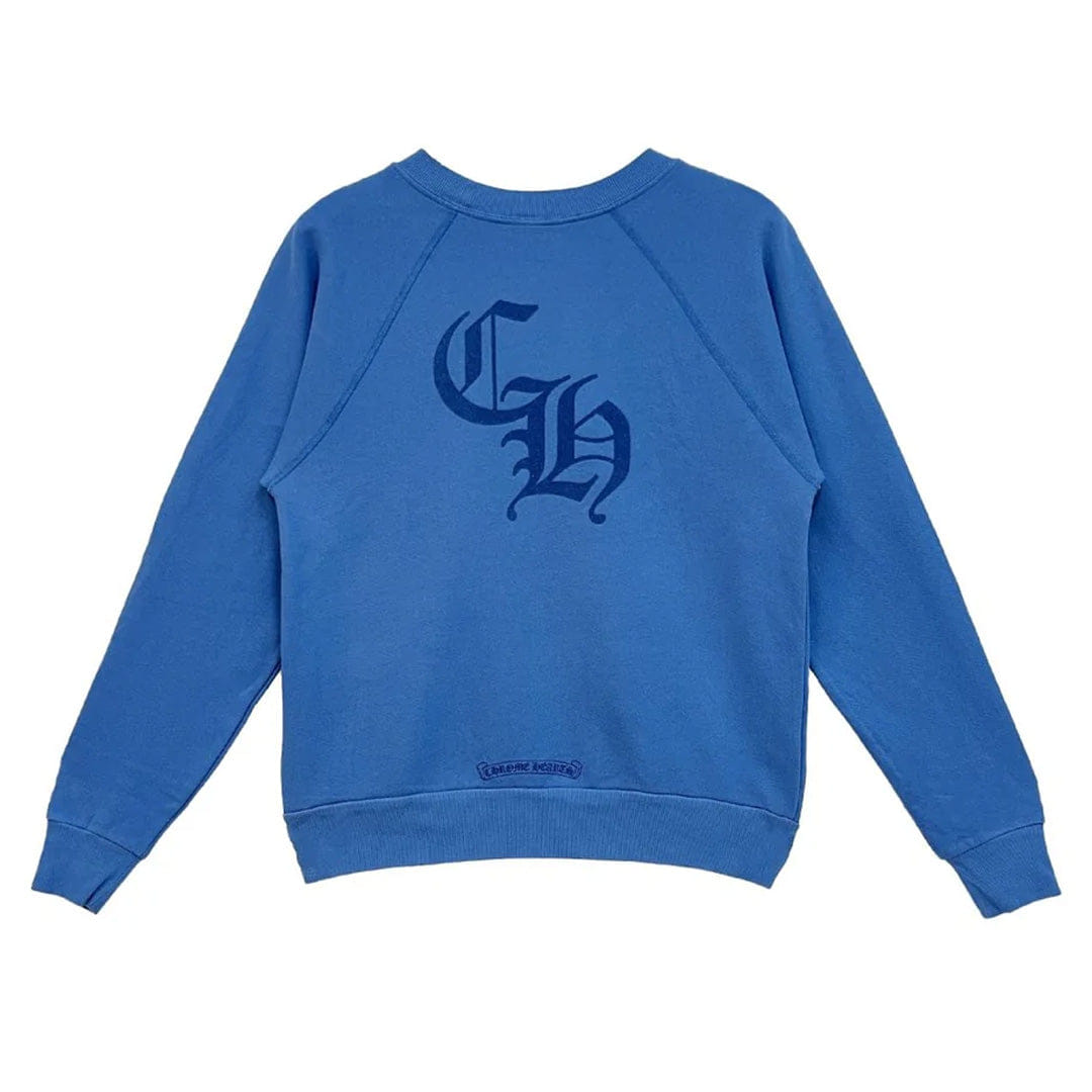Chrome Hearts Triple Cross CH Crewneck Blue (Womens)