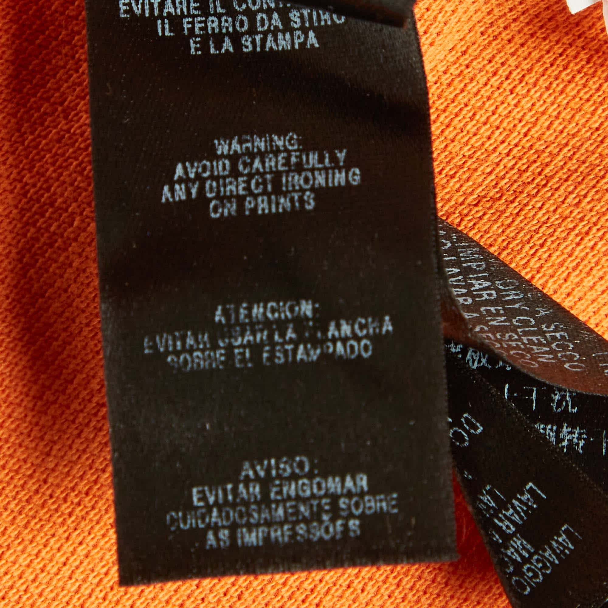 Zegna Sport Orange Pique Knit Polo T - Shirt
