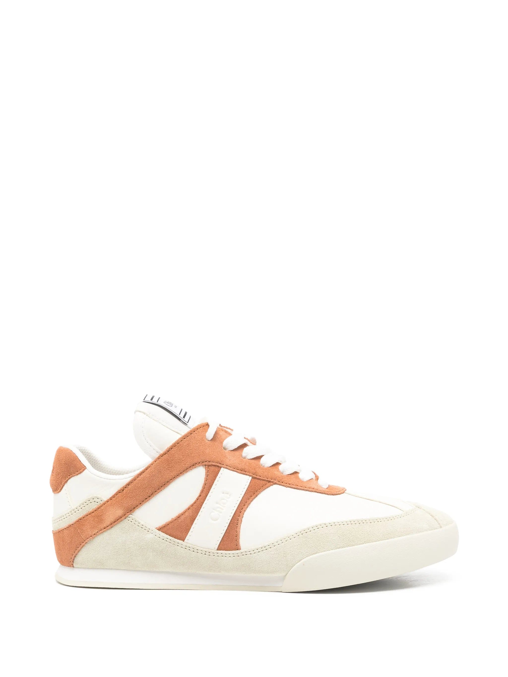 Chloé suede detail mid top sneakers