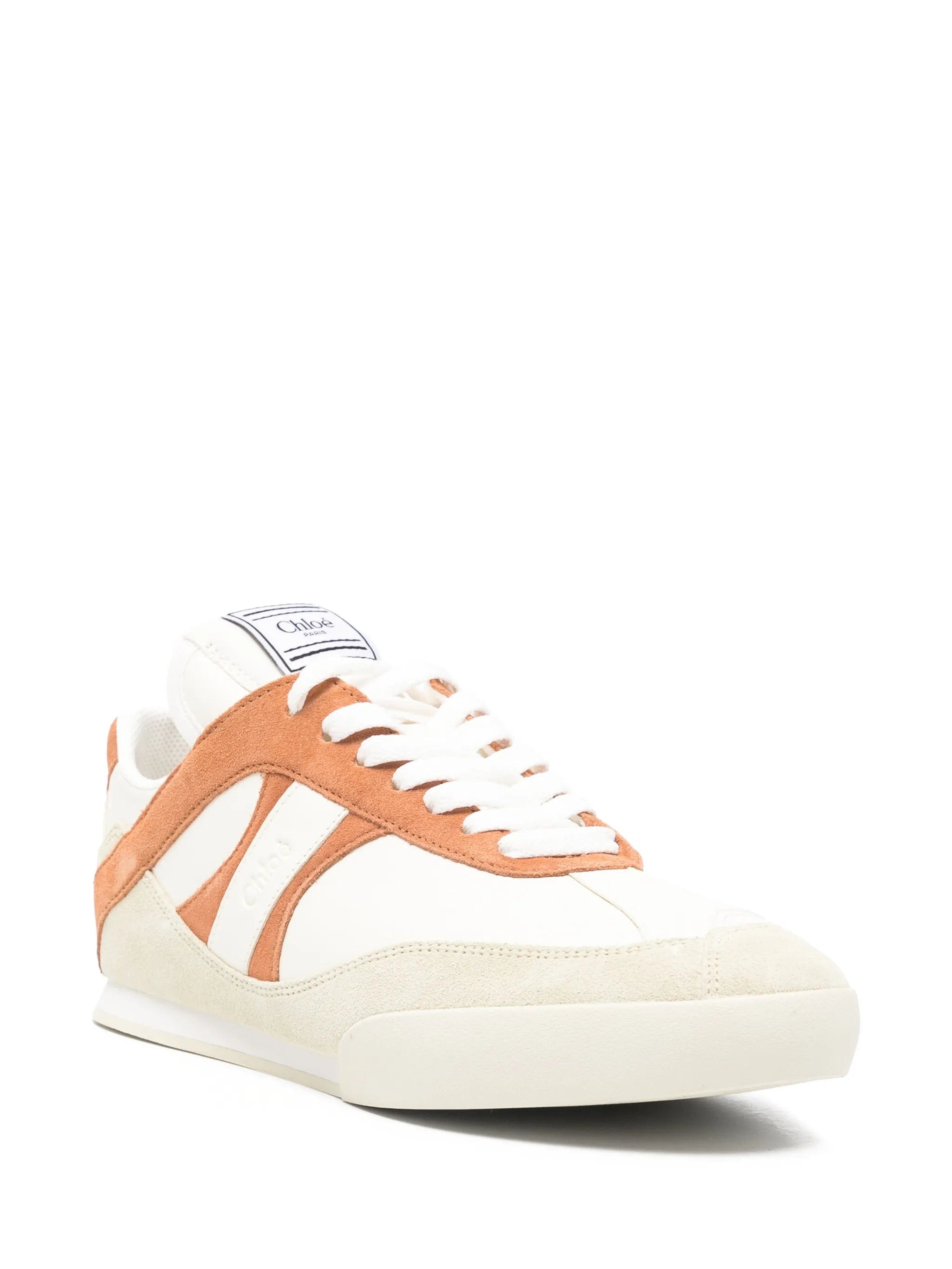 Chloé suede detail mid top sneakers