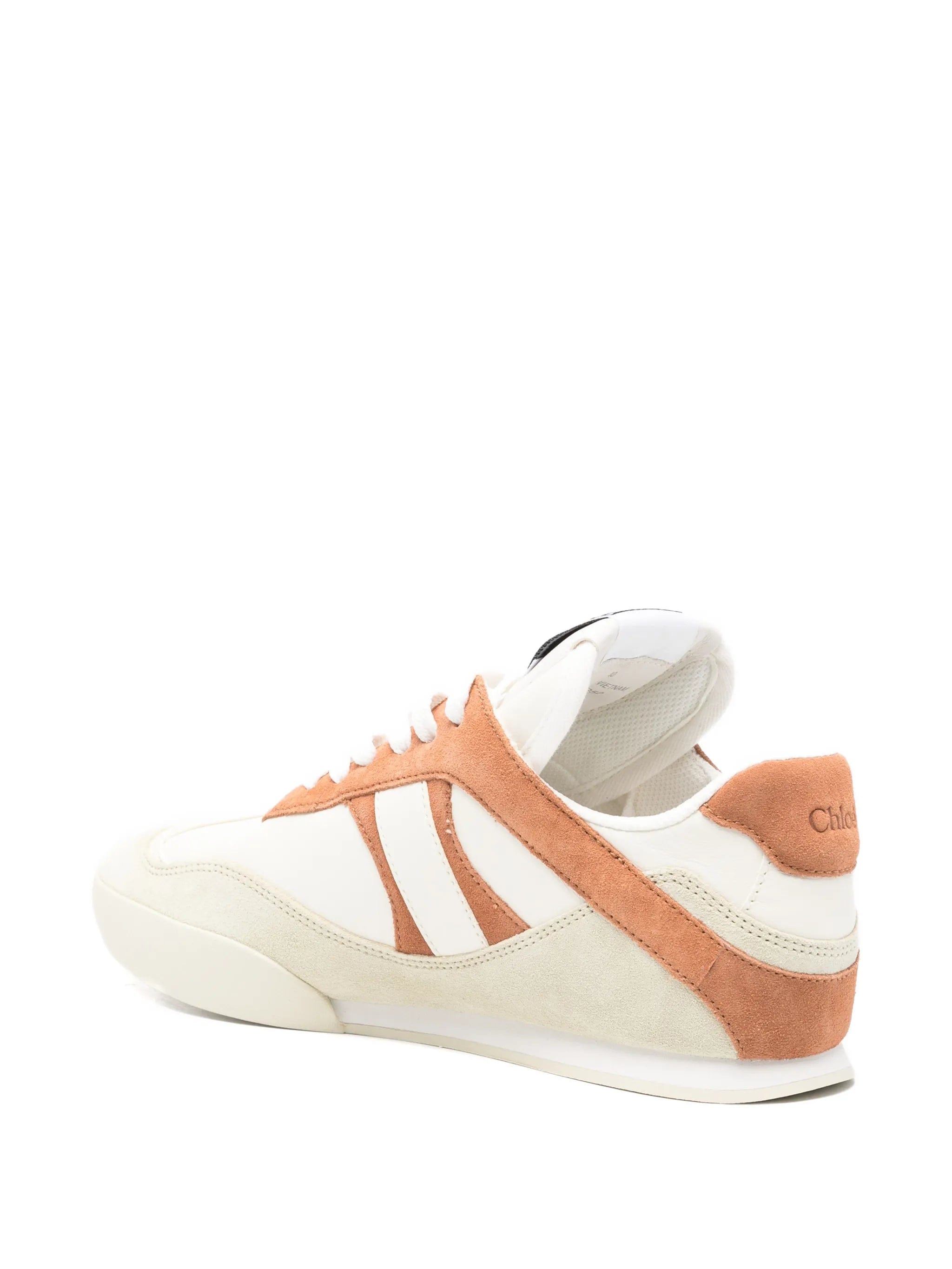 Chloé suede detail mid top sneakers