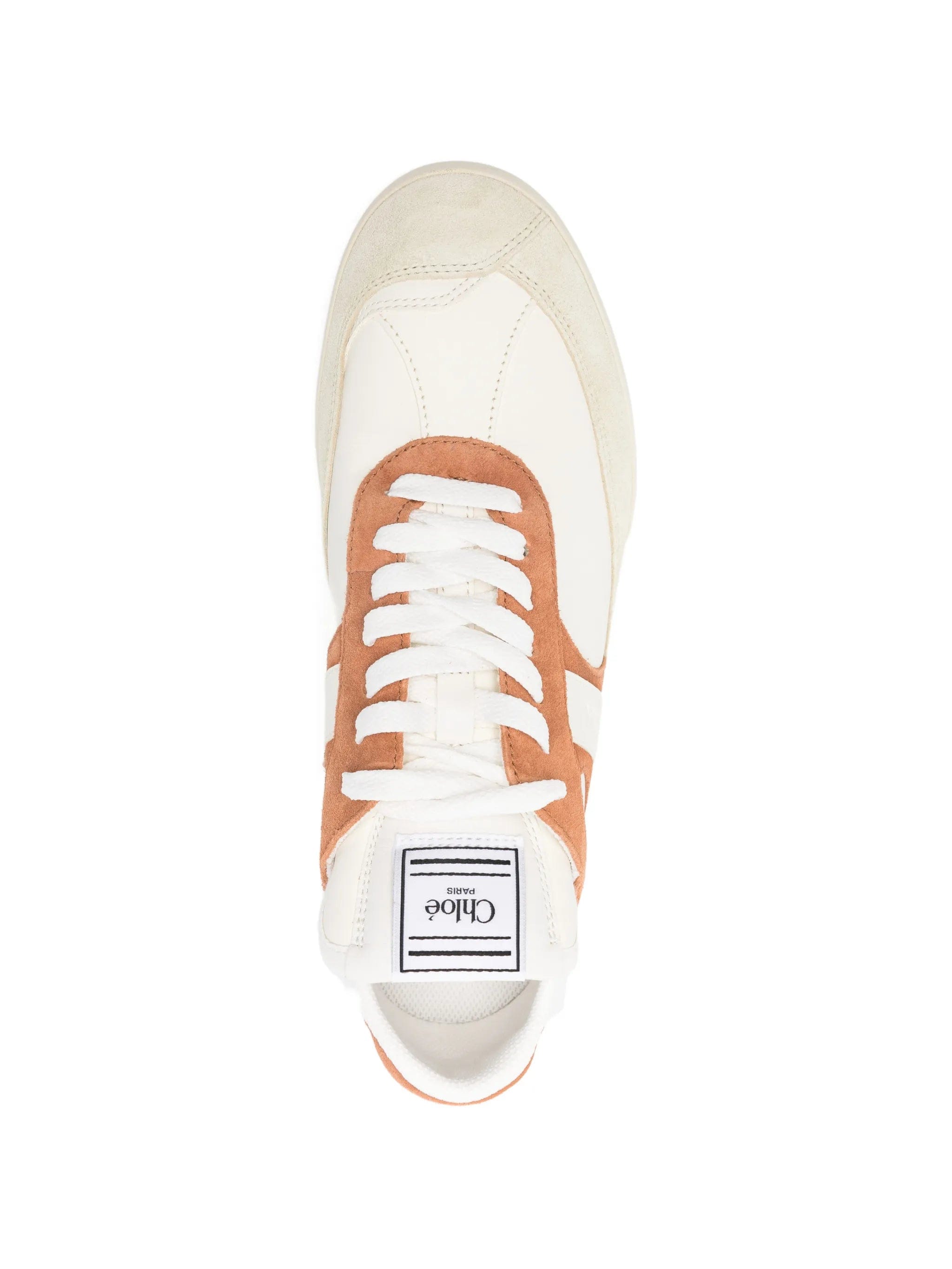 Chloé suede detail mid top sneakers
