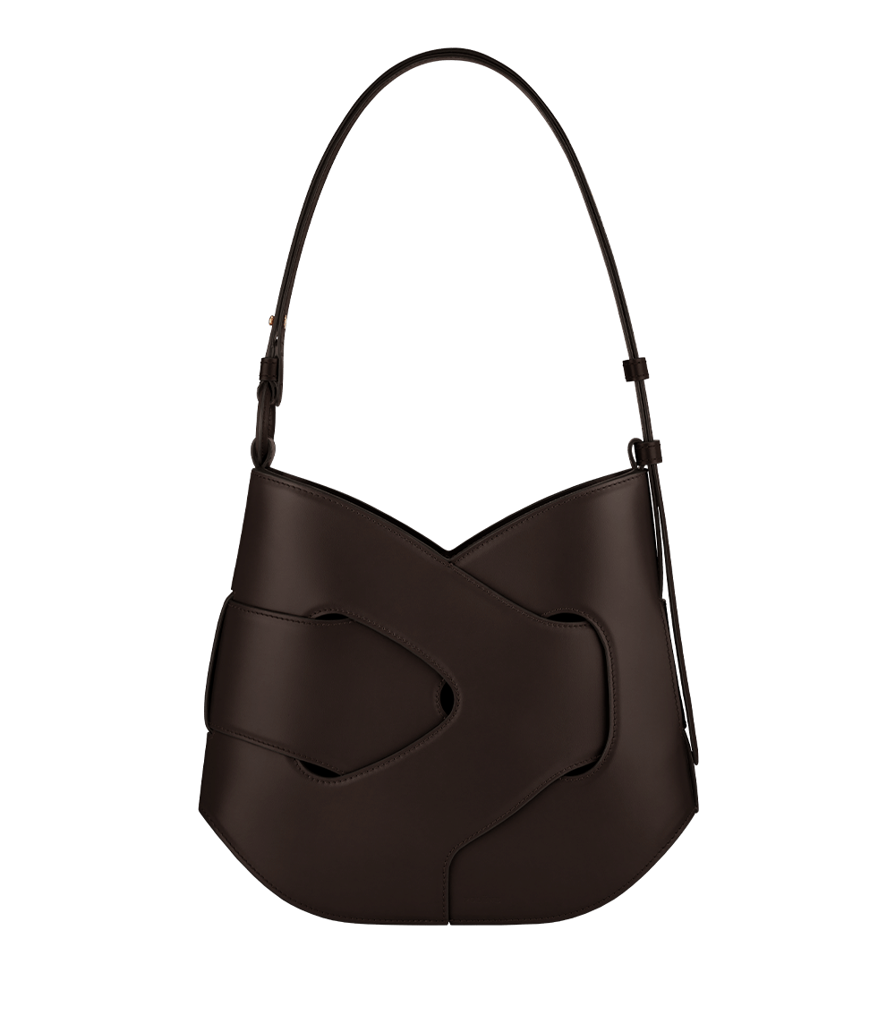 Polene Nodde Hobo Smooth Ebony