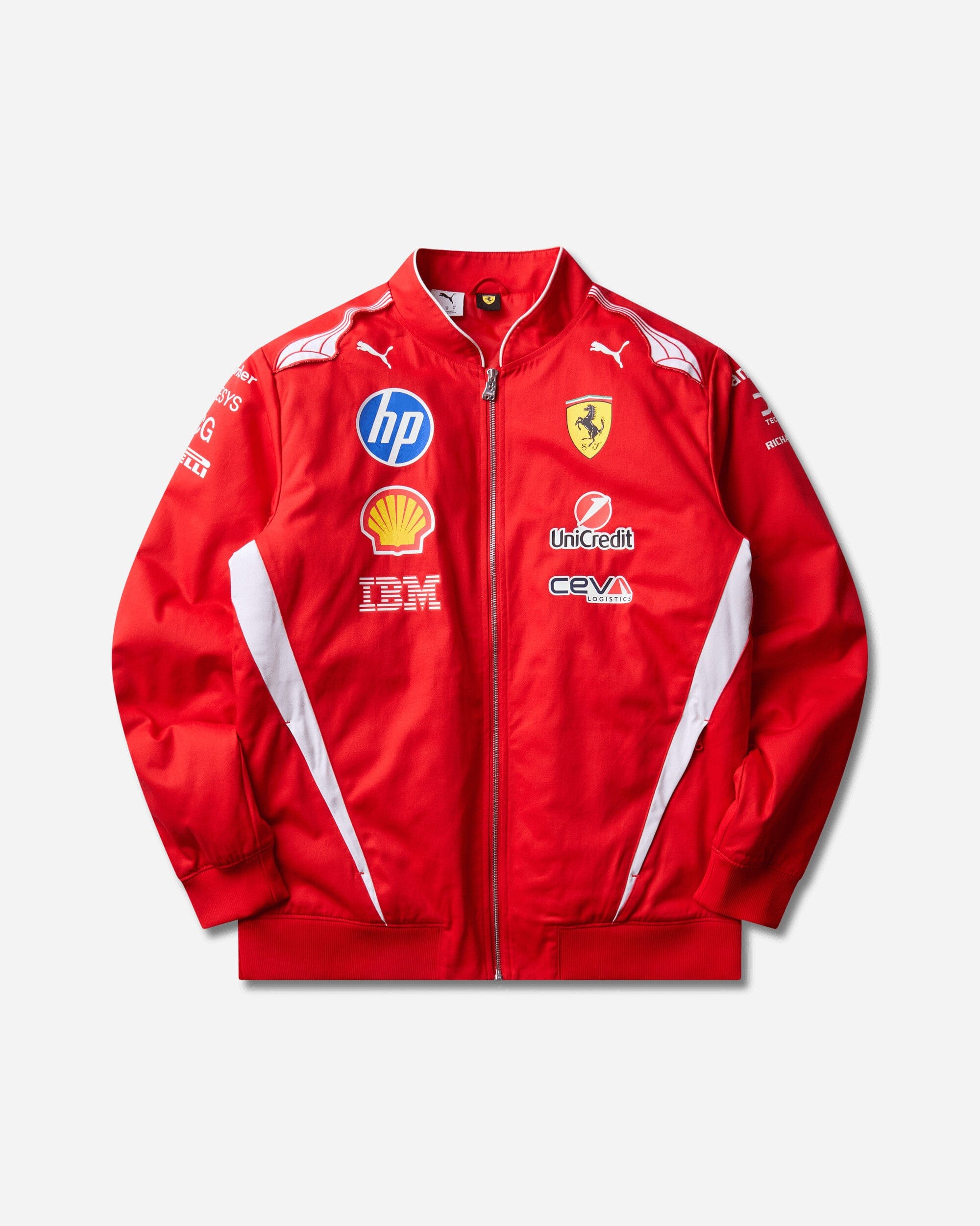 Puma Scuderia Ferrari HP Replica Drivers Authentic Bomber Jacket Red