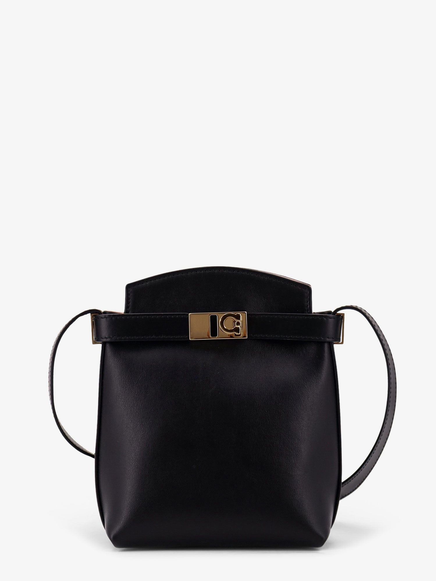 Ferragamo Leather crossbody bag with Gancini detail