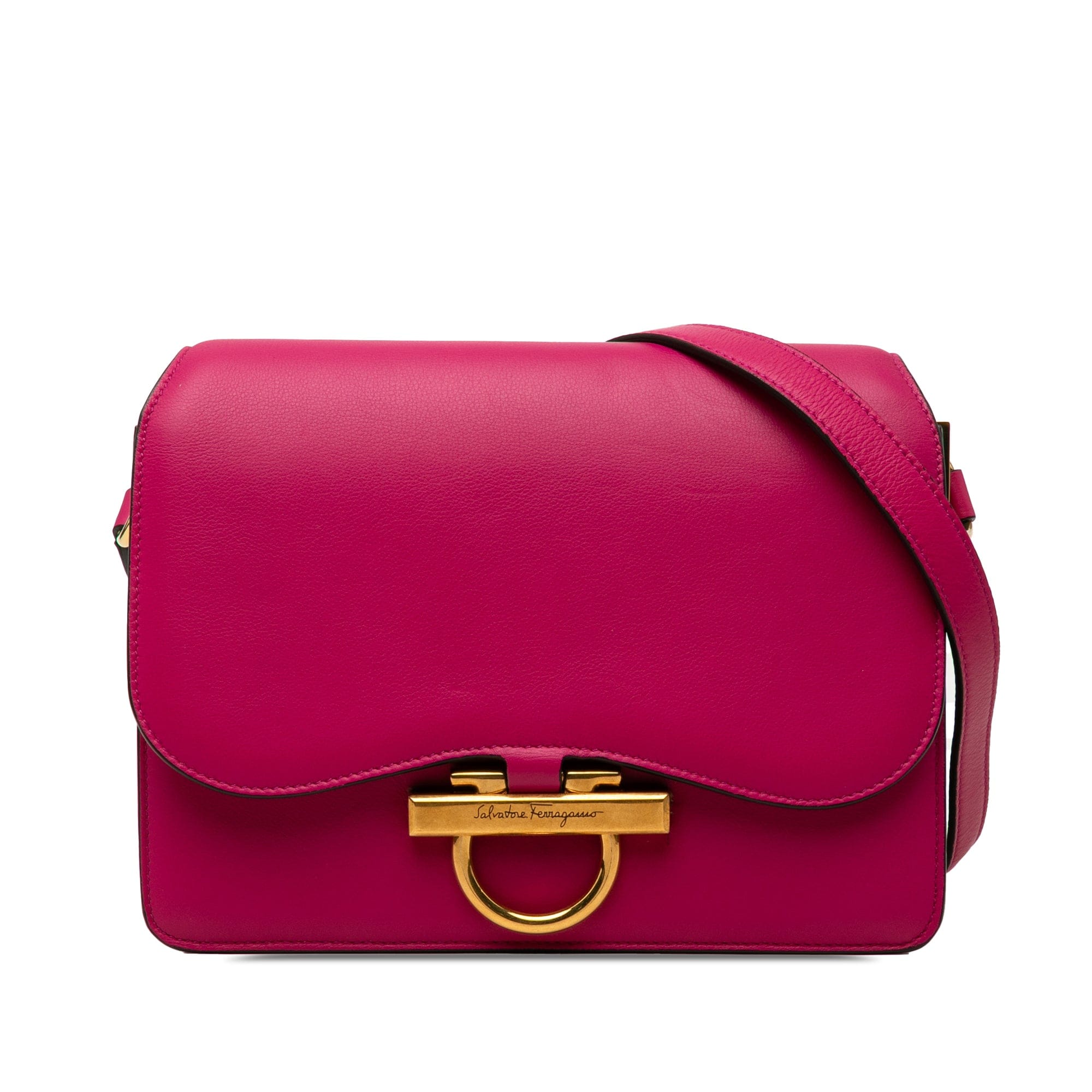 Ferragamo Calfskin Gancini Joanne Crossbody