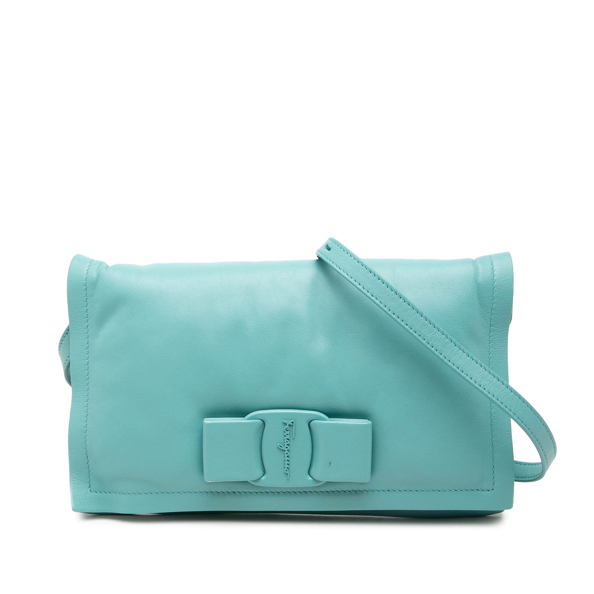 Ferragamo Mini Padded Leather Viva Bow Crossbody