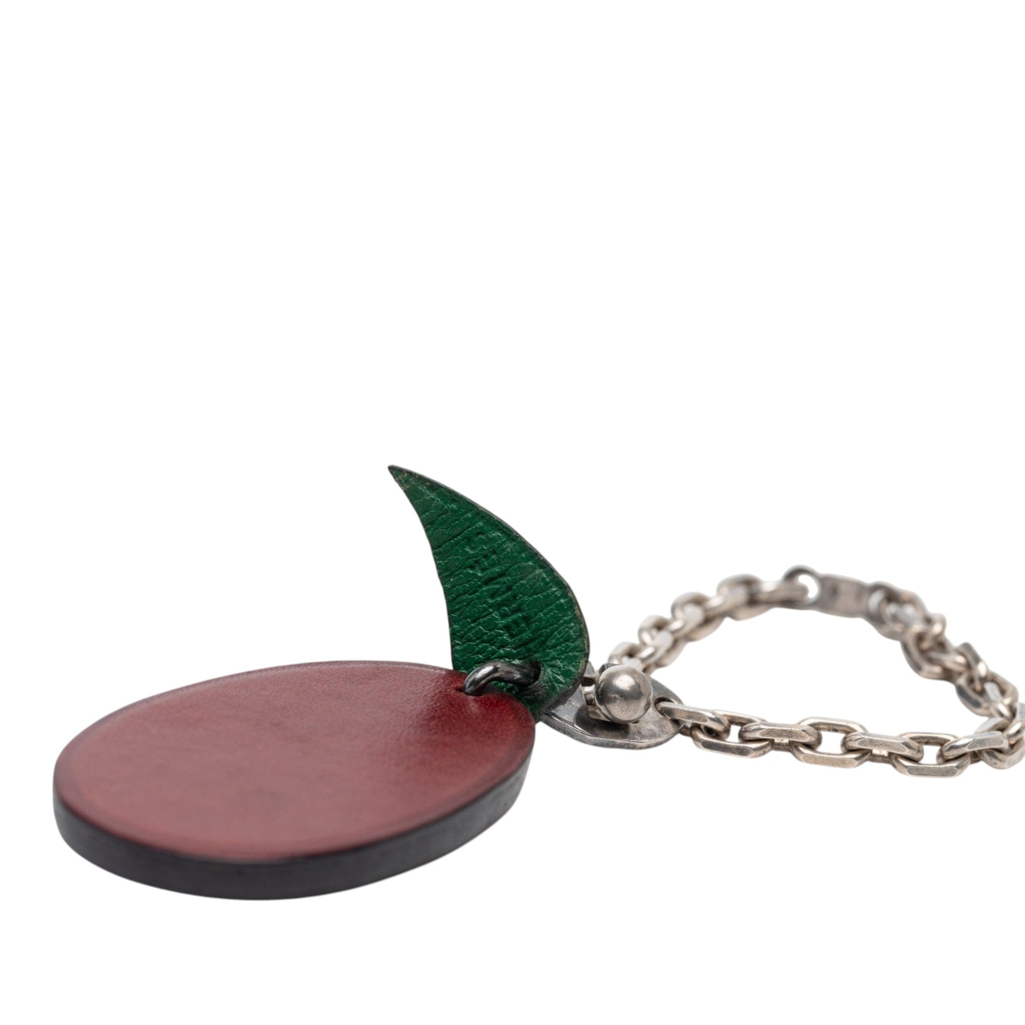 Hermès Leather Plum Bag Charm