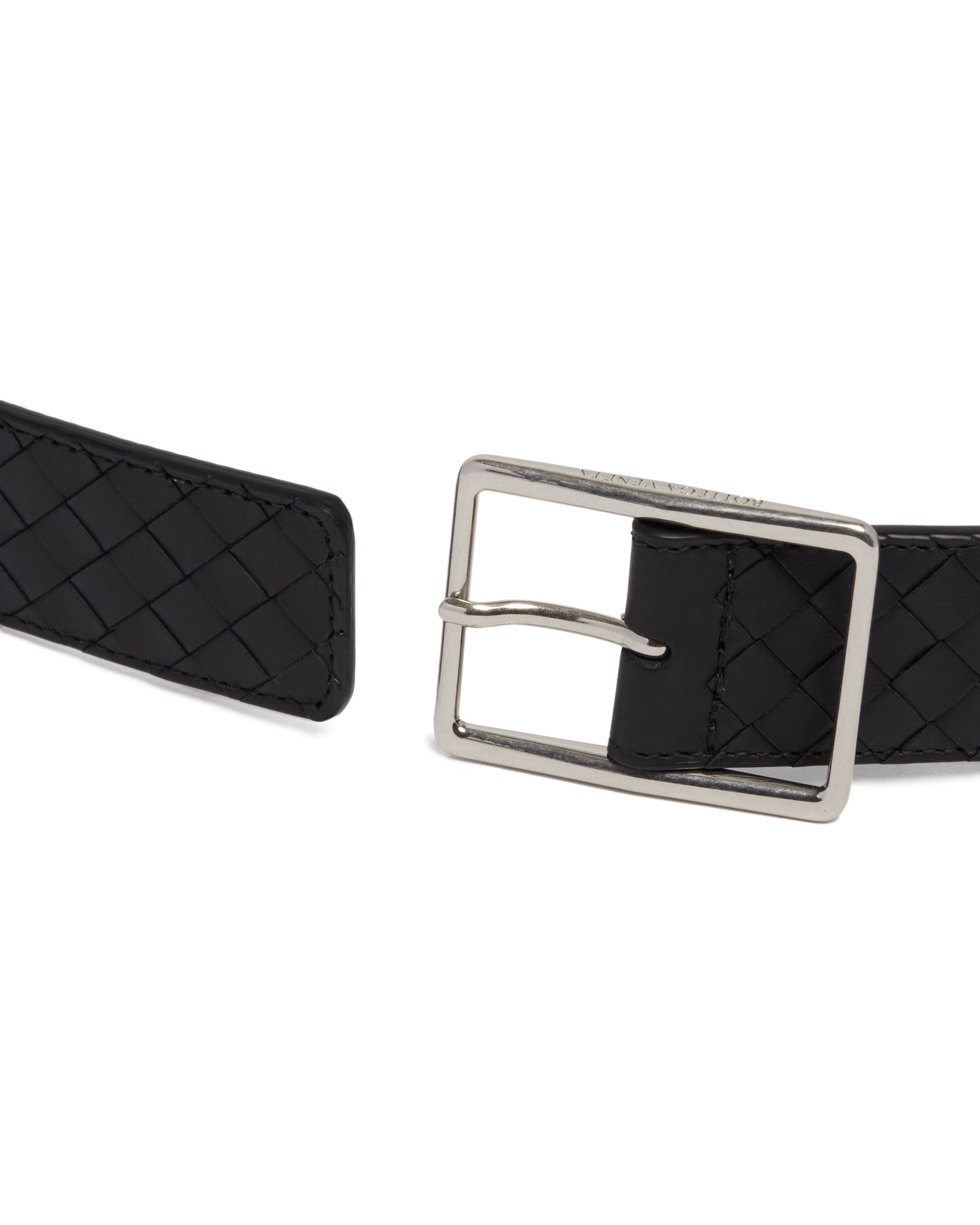 Bottega Veneta Cintura Intrecciato Nera