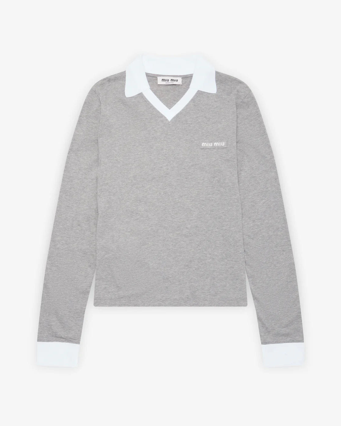 MIU MIU - Women's Jersey Top - (Light Grey)