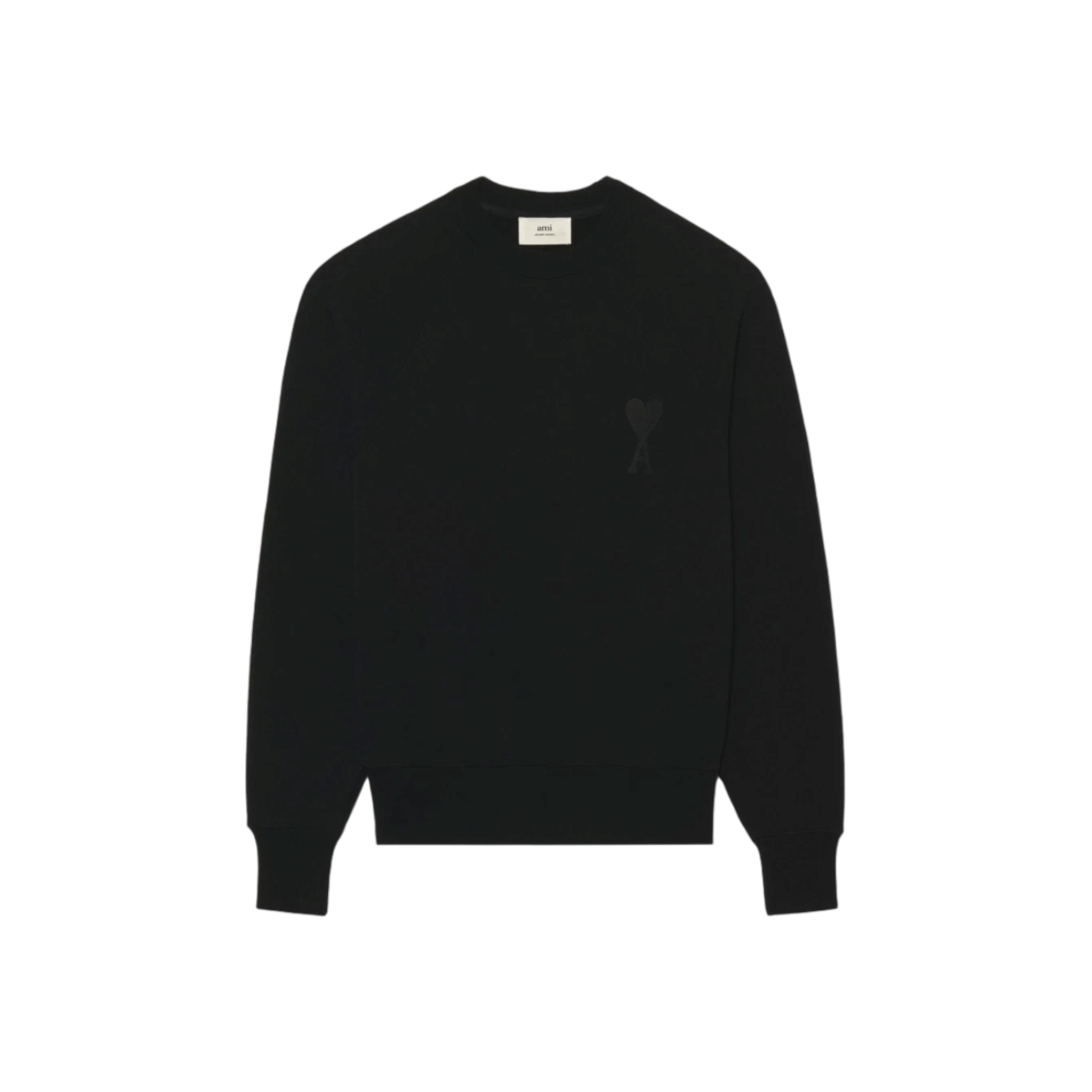 AMI Paris ADC Tonal Boxy Fit Crewneck Black {SS22)