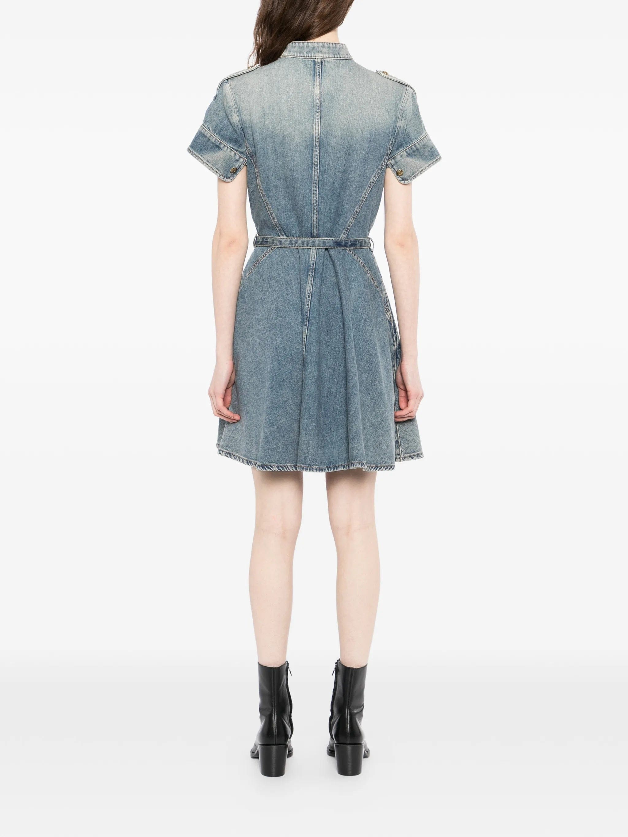 Alexander McQueen denim mini dress