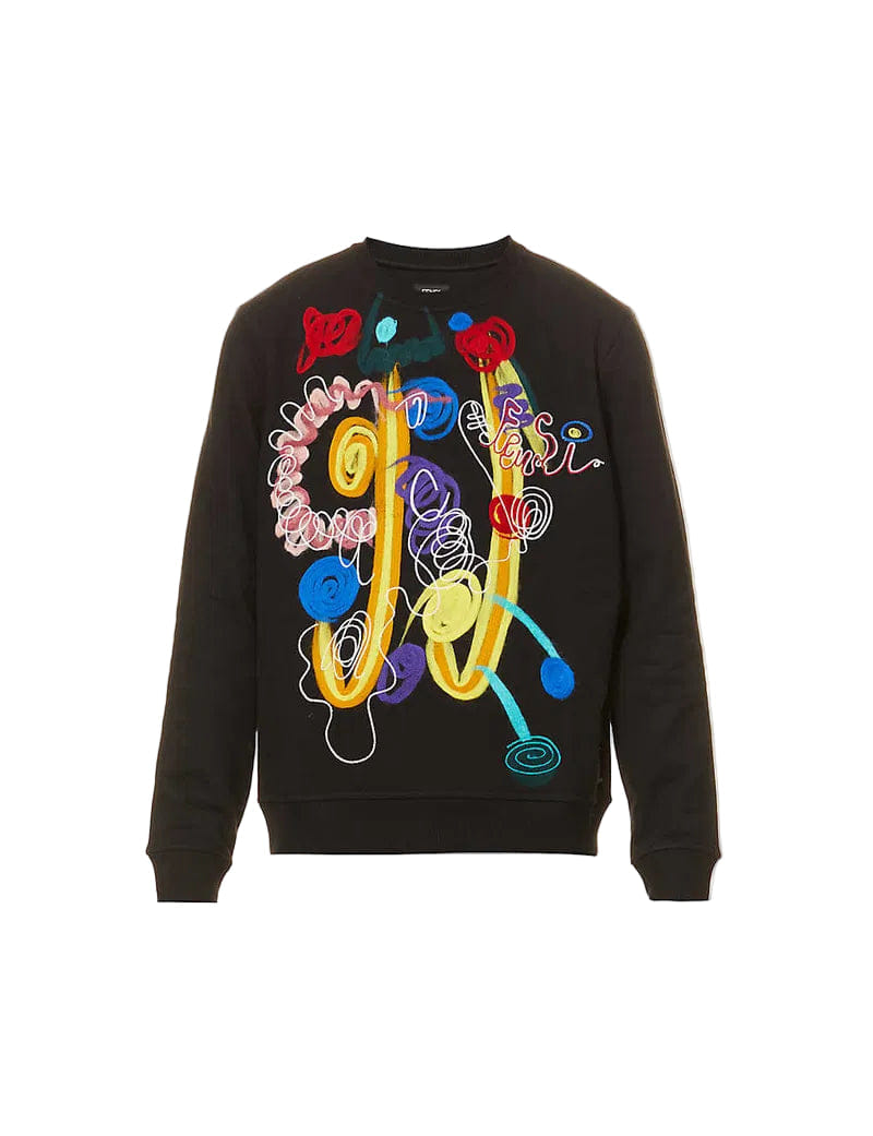 Fendi Wonderer Needle Embroidered Jumper Black
