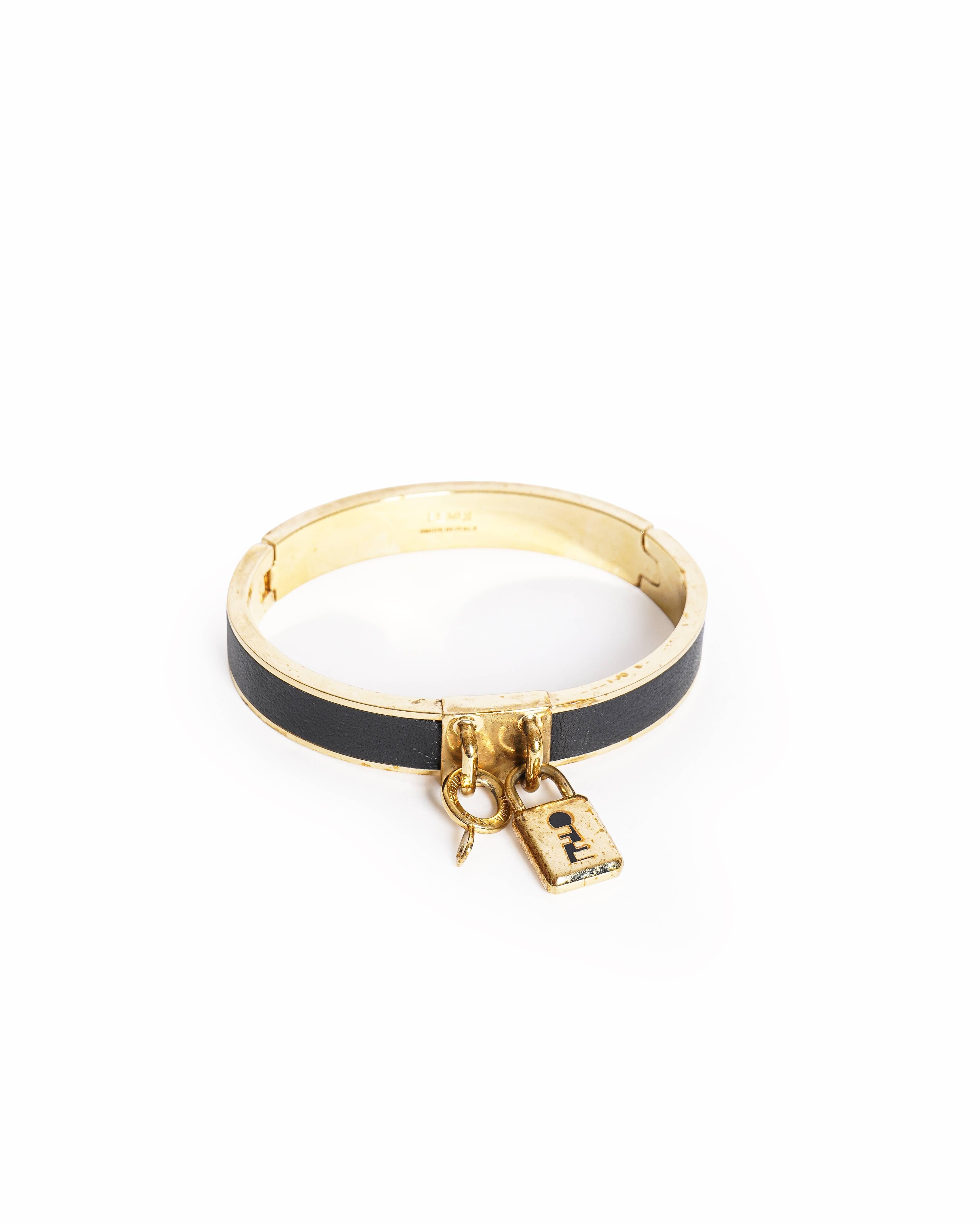 Fendi F leather Fendi Bracelet