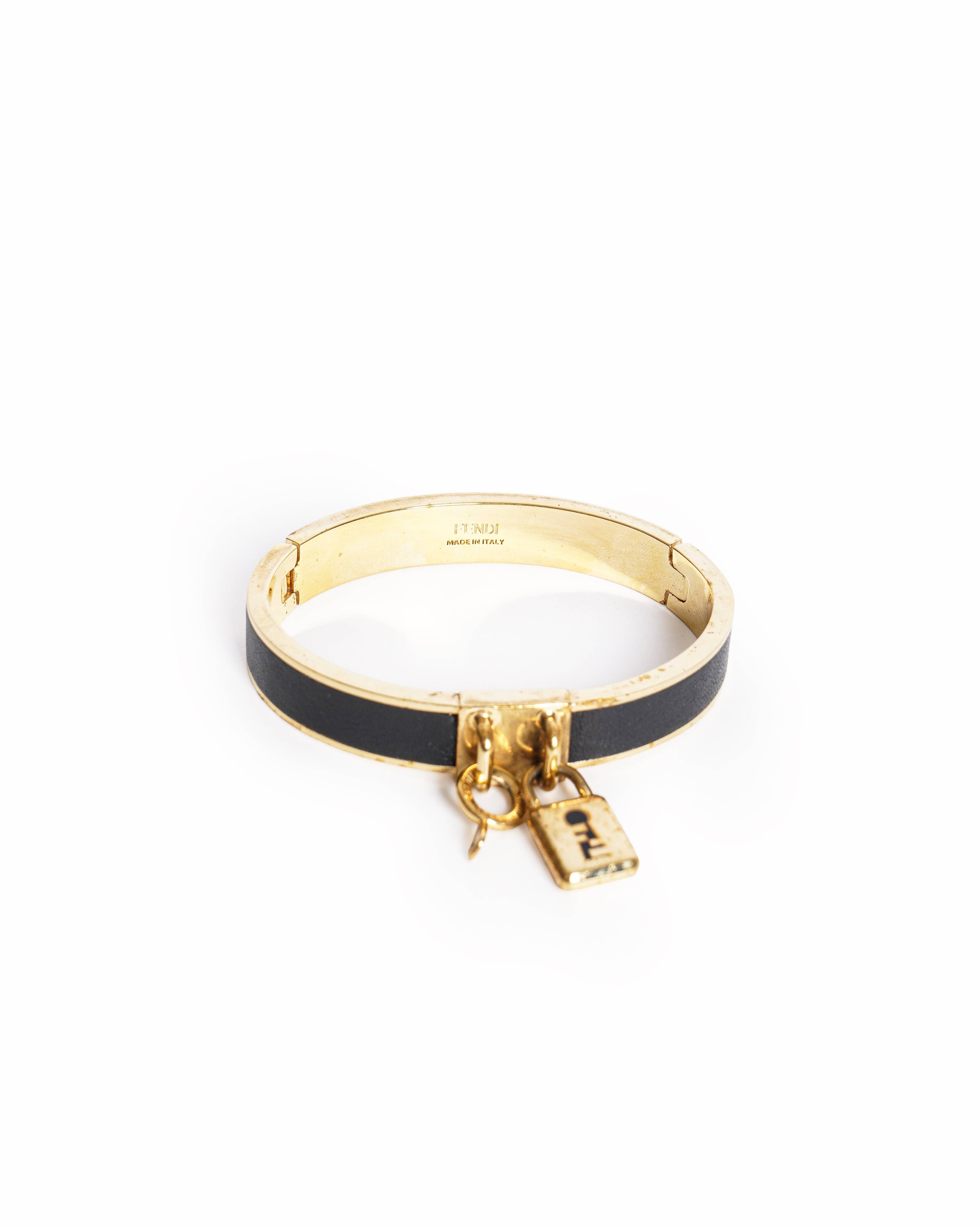 Fendi F leather Fendi Bracelet