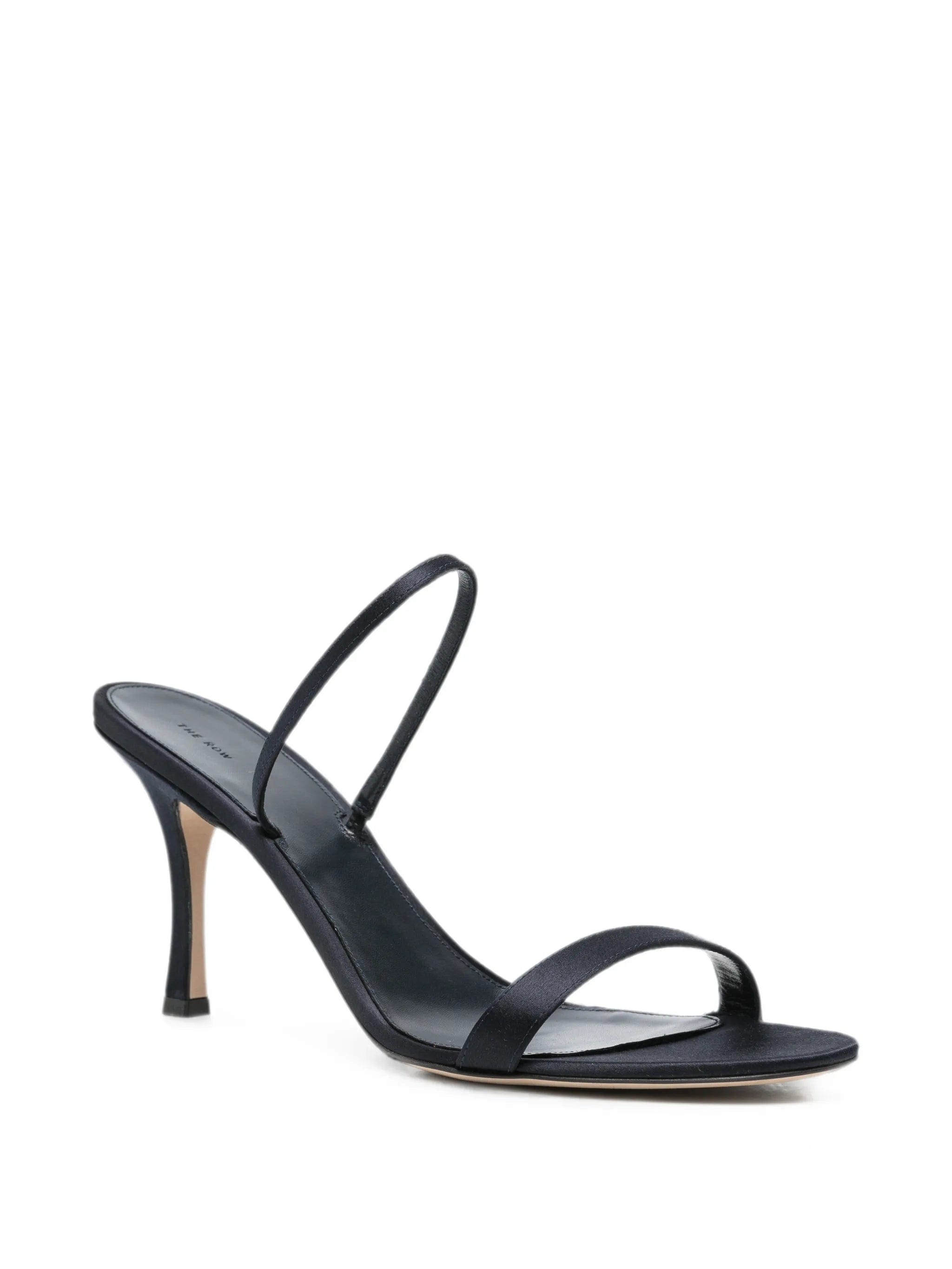 The Row Ella satin slingback sandals