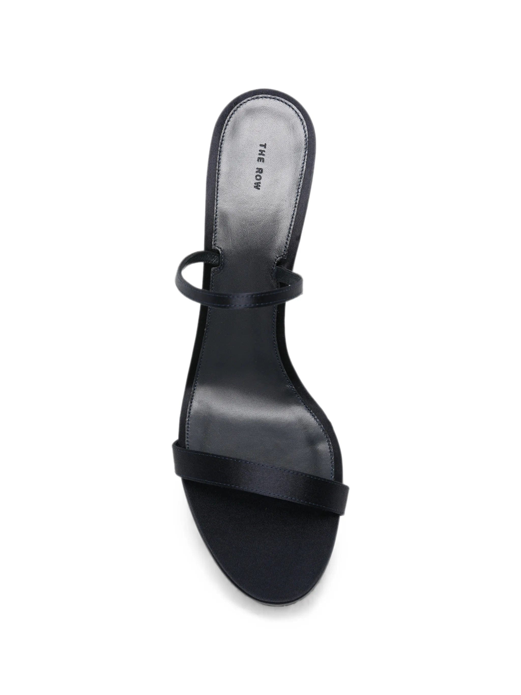 The Row Ella satin slingback sandals